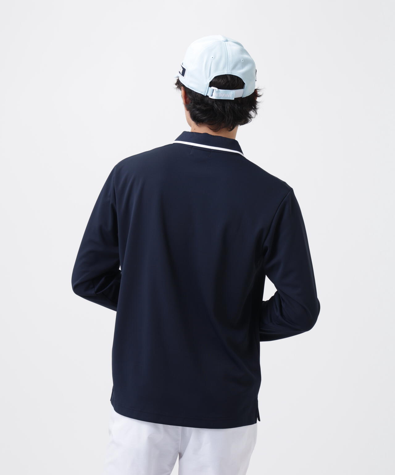 ソフトタッチ長袖ポロシャツ (MENS)