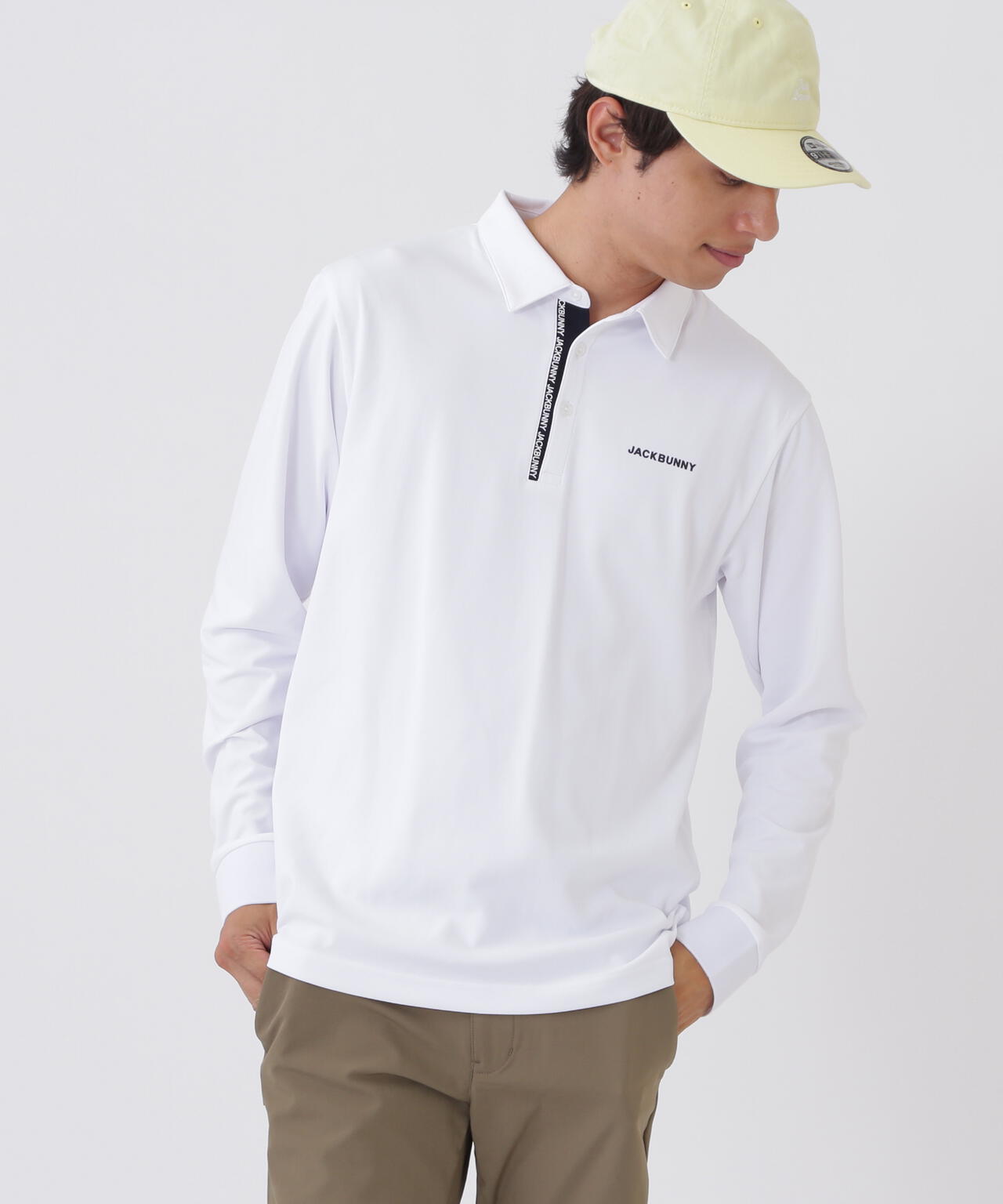 HyperHelixポンチ長袖ポロシャツ (MENS)