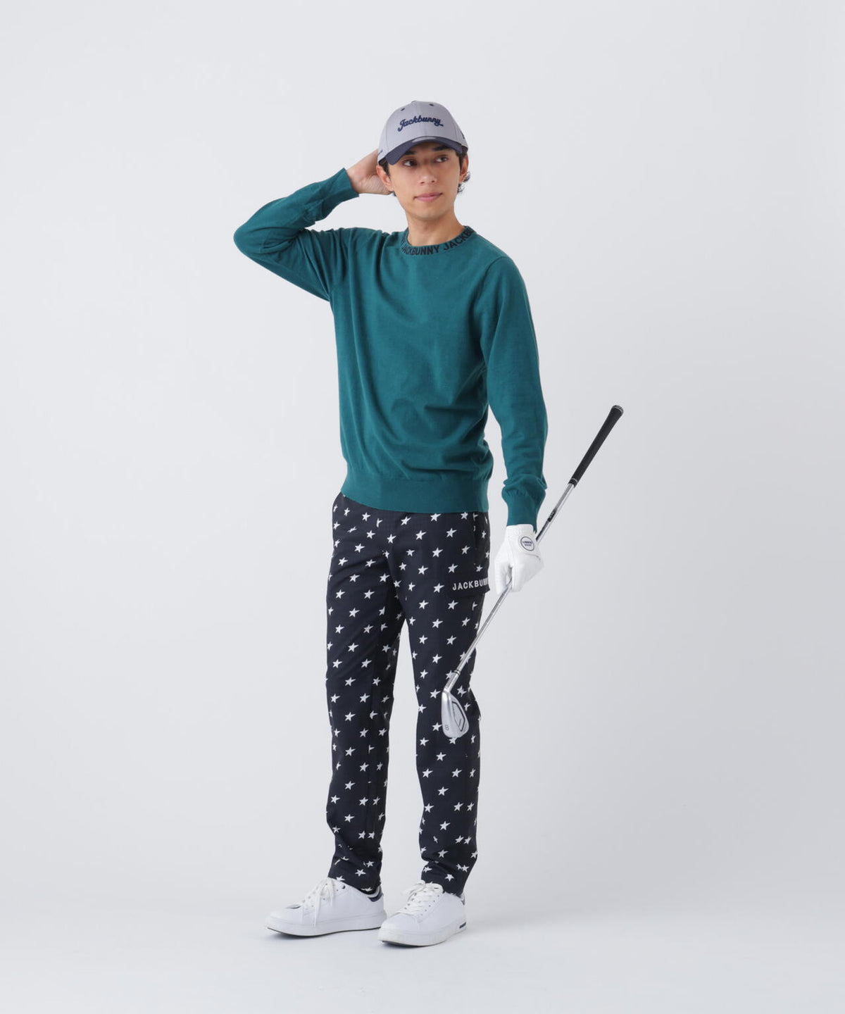 カシミヤタッチクルーネックニットプルオーバー (MENS)