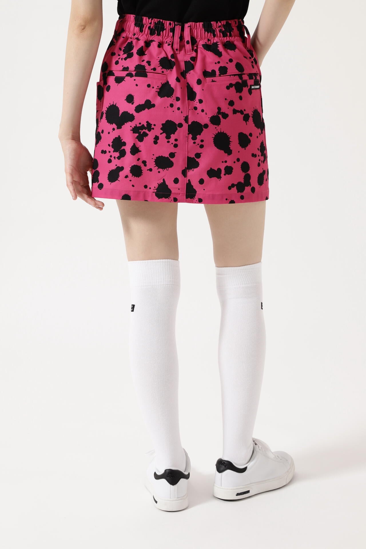 2WAYストレッチ ミニワッフル スカート ＜ペンキ柄＞