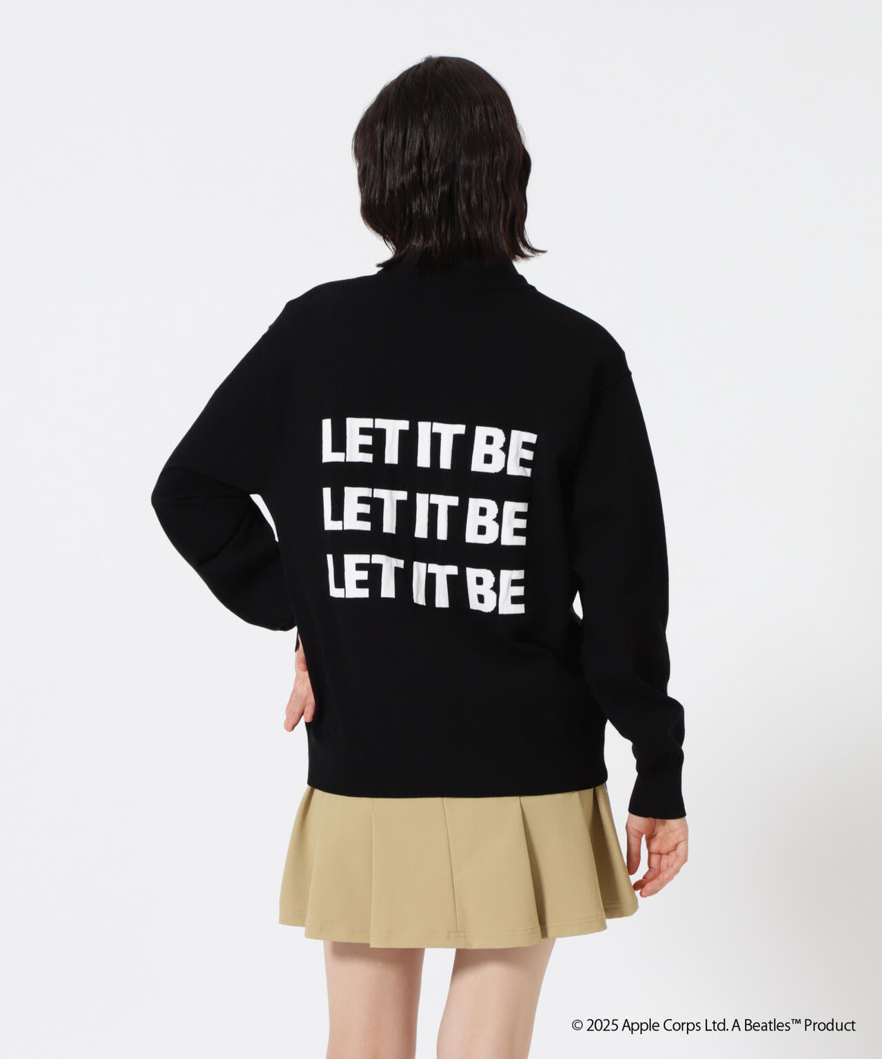 【The BEATLES ×Jack Bunny!!】長袖クルーネックニットプルオーバー
