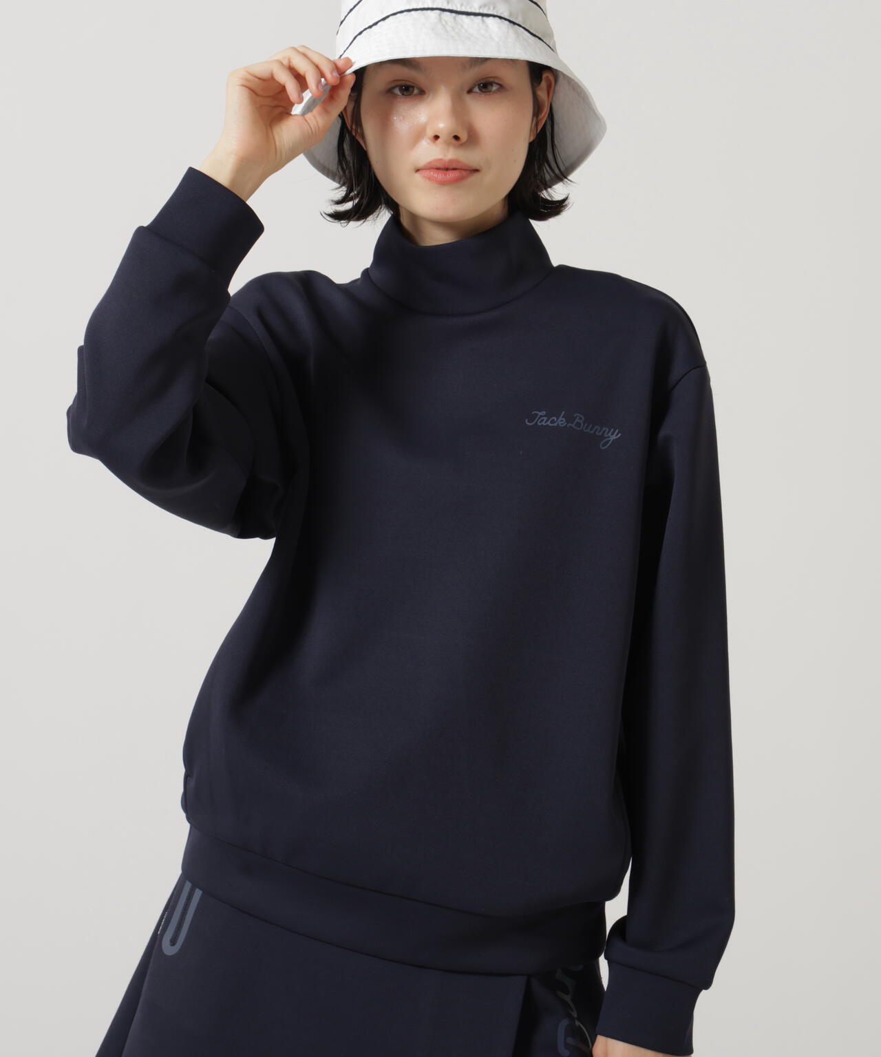 PEダンボール長袖モックネック