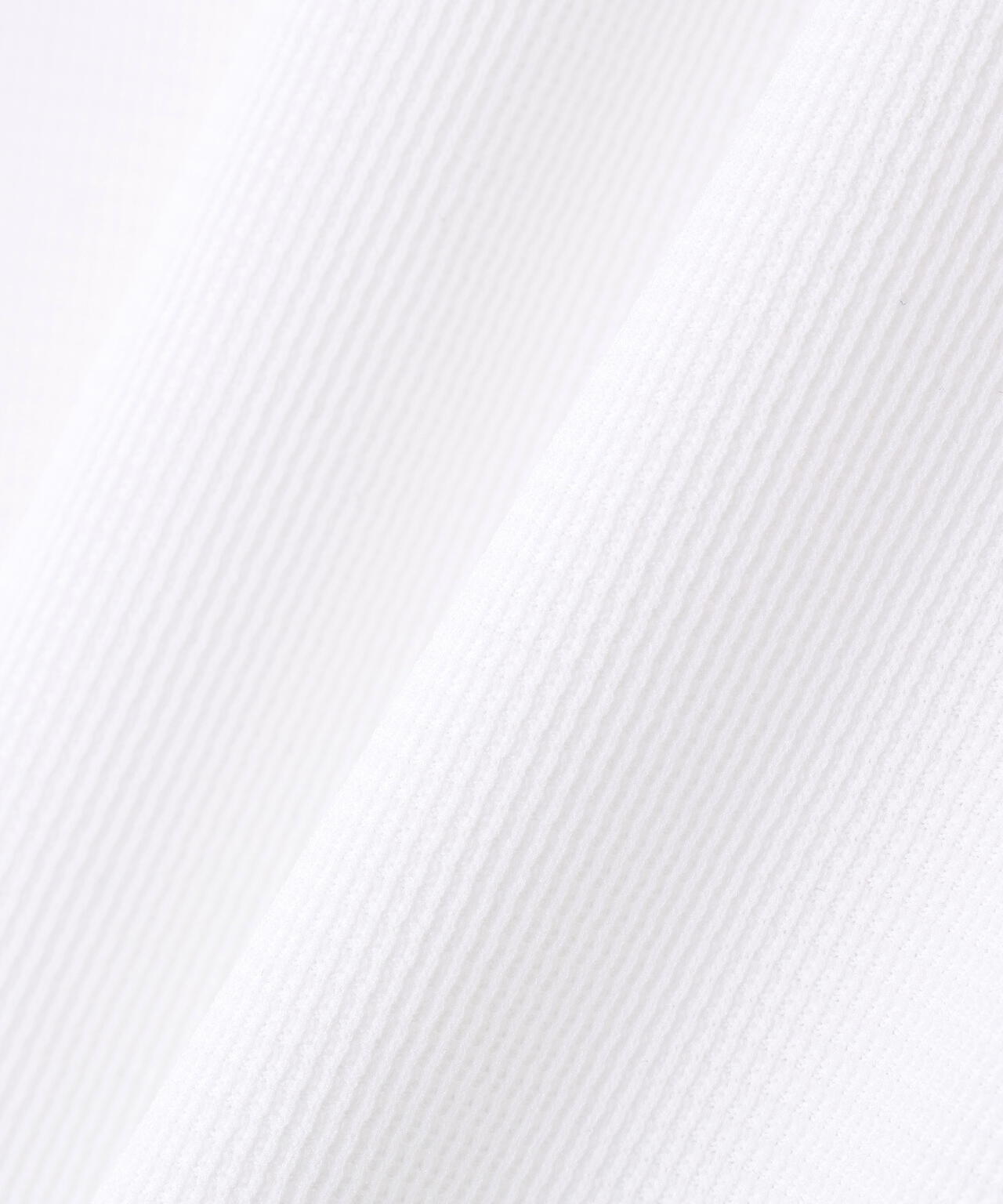 レイブロックドライワッフル半袖モックネックカットソー