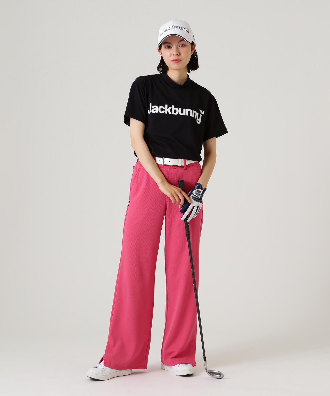 ハイストレッチ変形メッシュ半袖モックネックカットソー
