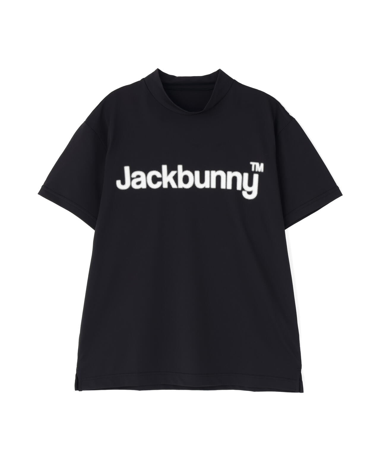 ハイストレッチ変形メッシュ半袖モックネックカットソー
