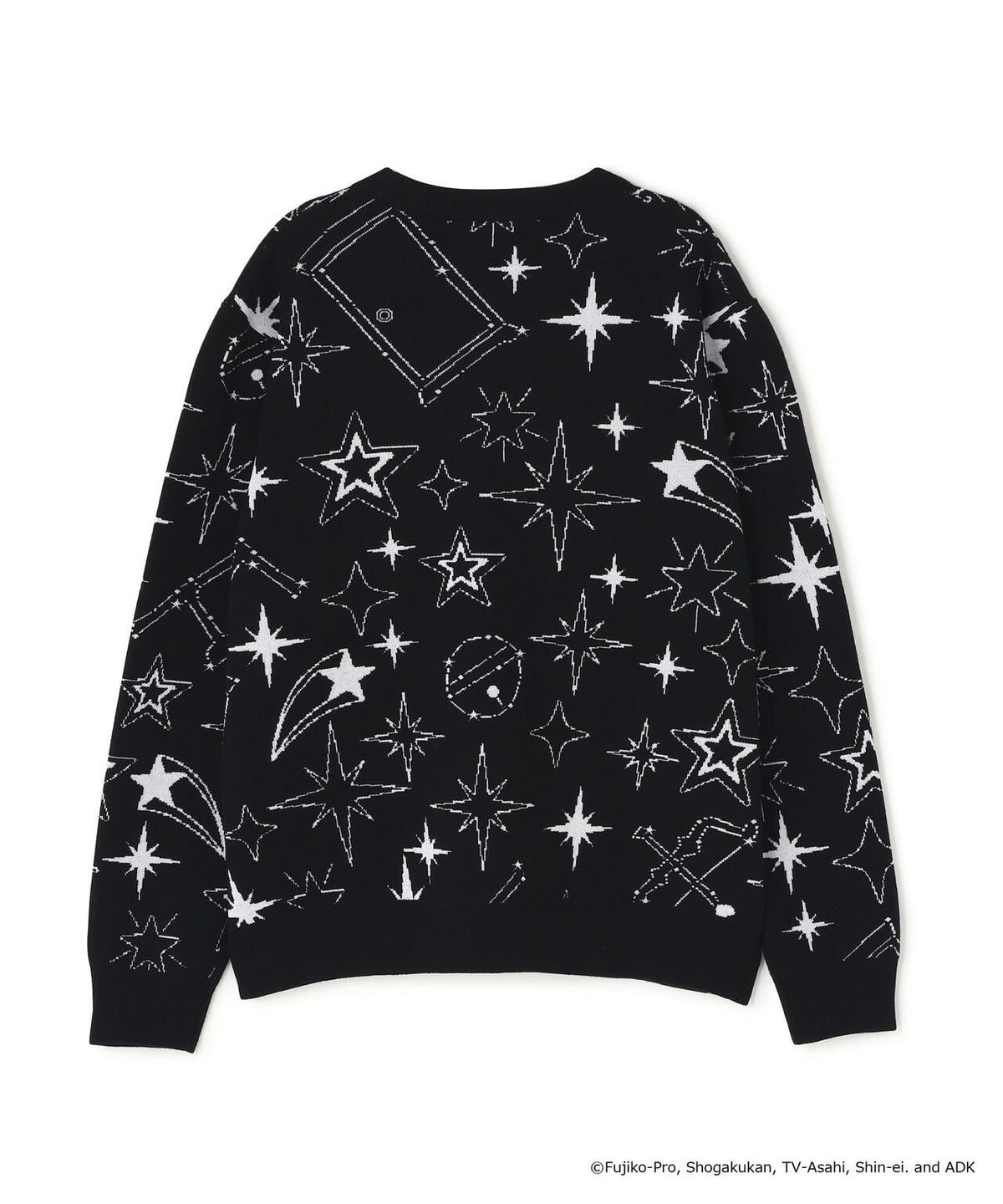 [ドラえもん] Starジャガードクルーネックニットプルオーバー (WOMENS)