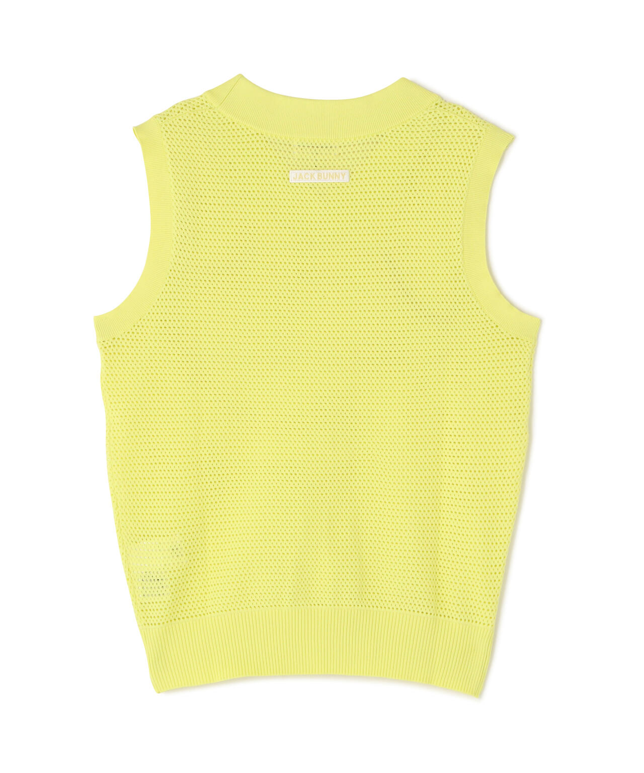 イージーケアキューブメッシュVネックニットベスト (WOMENS)