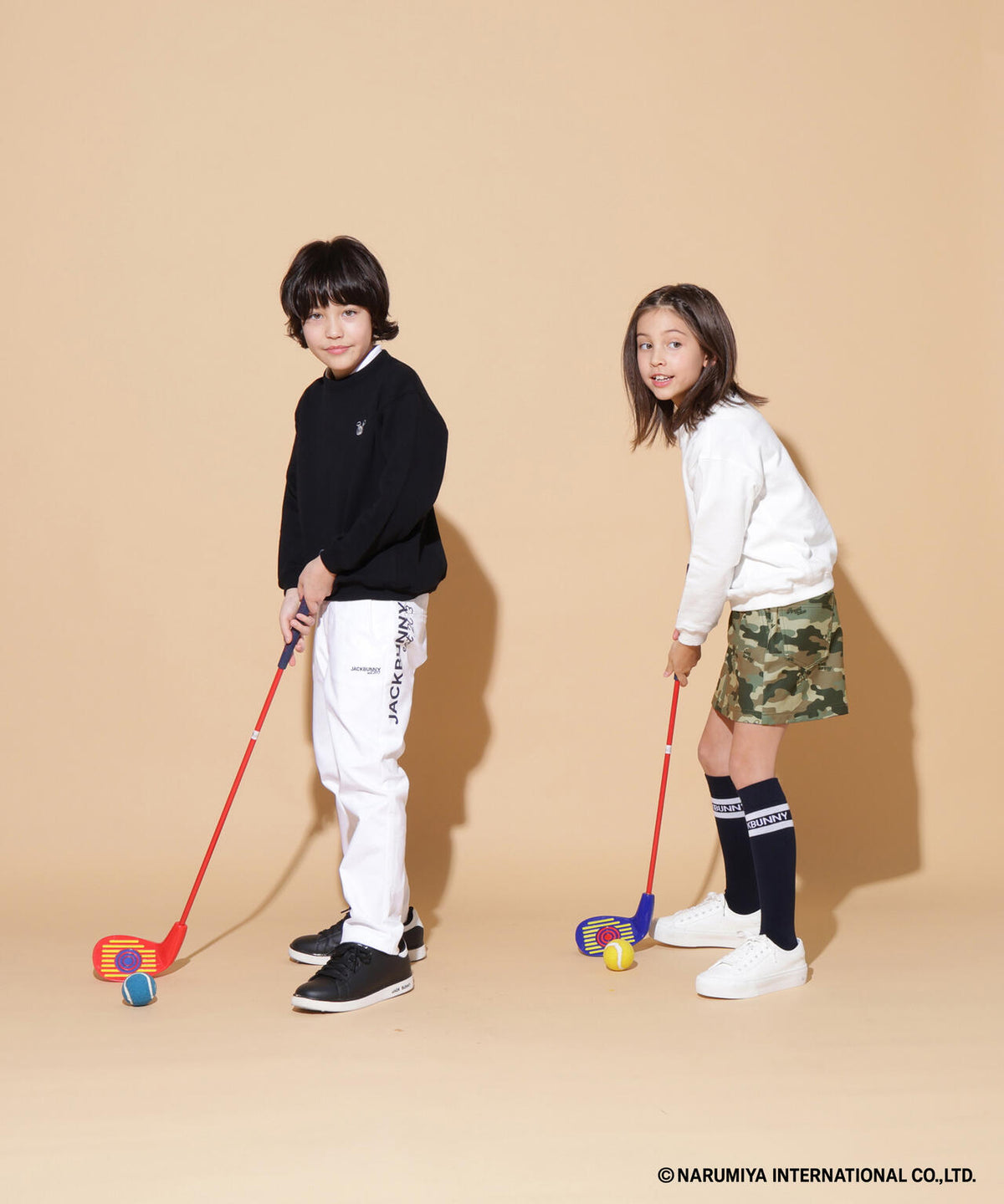 【一部店舗&公式オンライン限定】エンジェルブルーコラボカモフラ柄スカート (ジュニア)