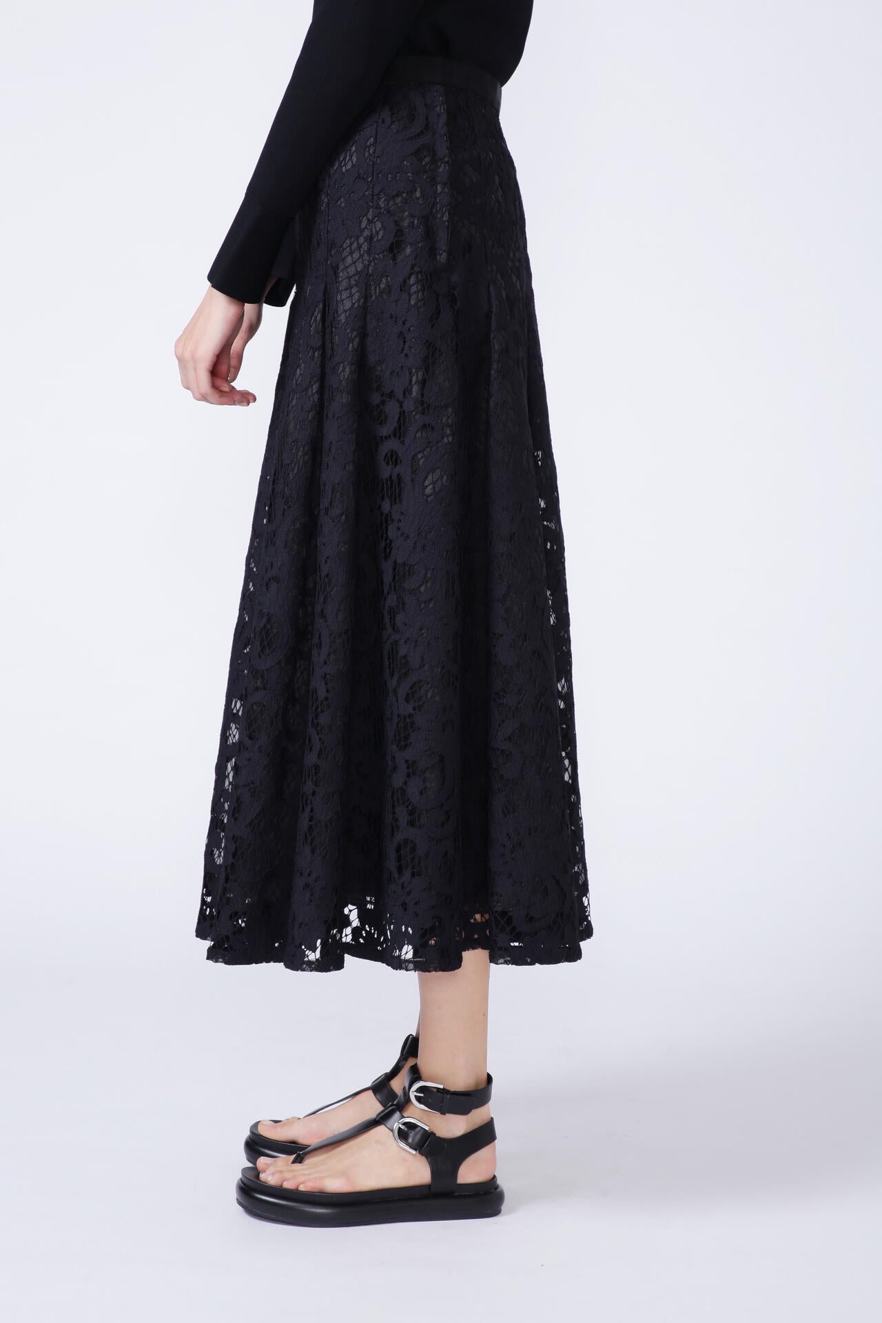 フラワーラッセルレーススカート
