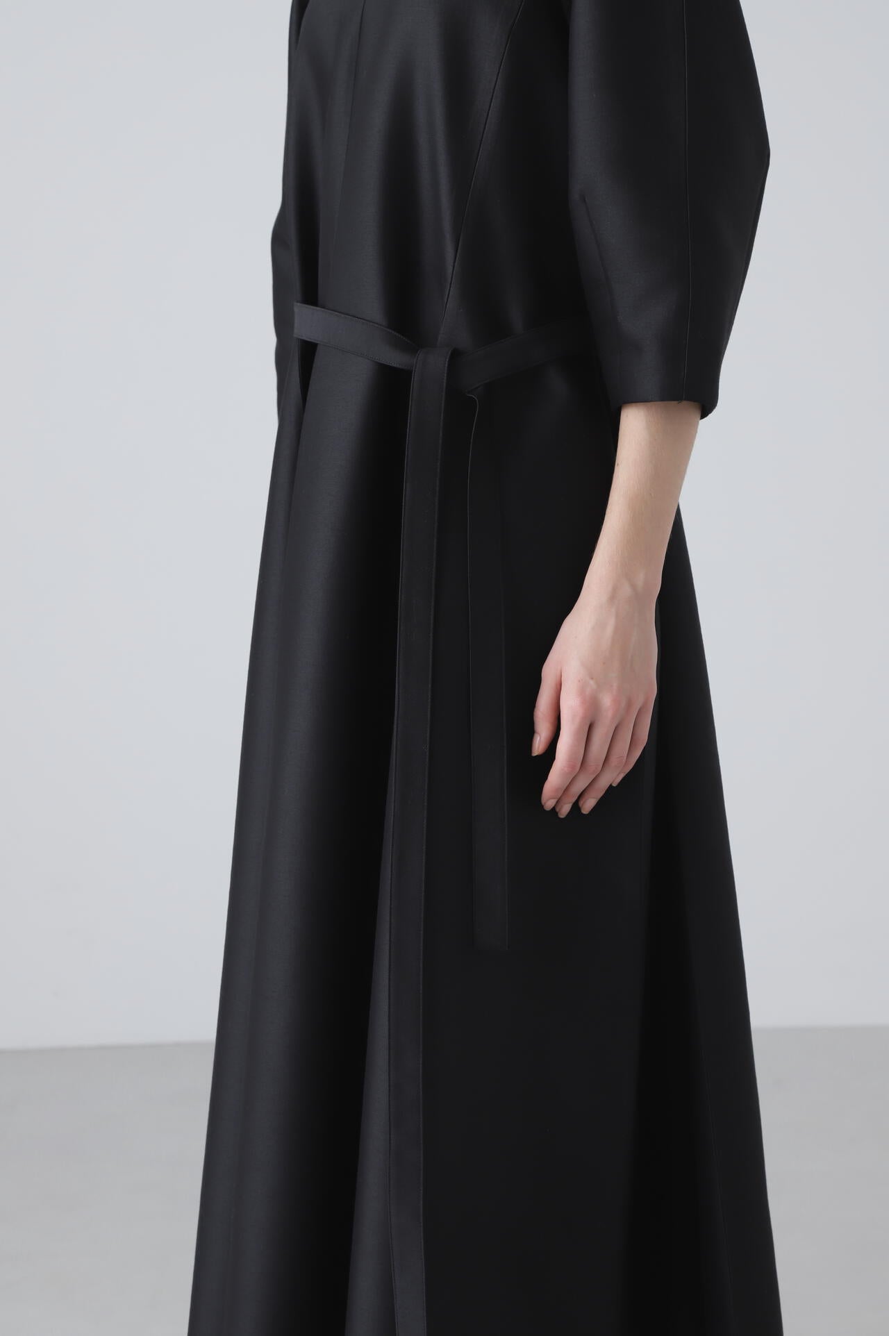 <BLACK LABEL>ウールシルクダブルクロスワンピース