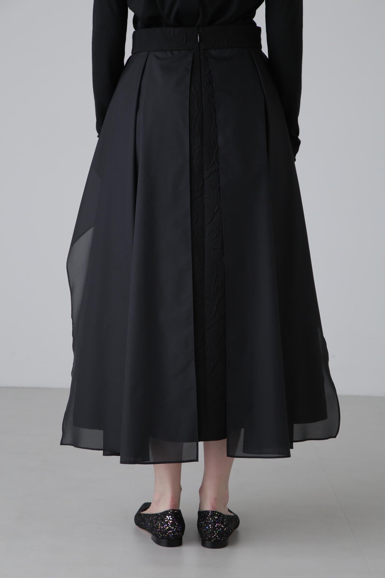 <BLACK LABEL> ドローイングジャガードスカート