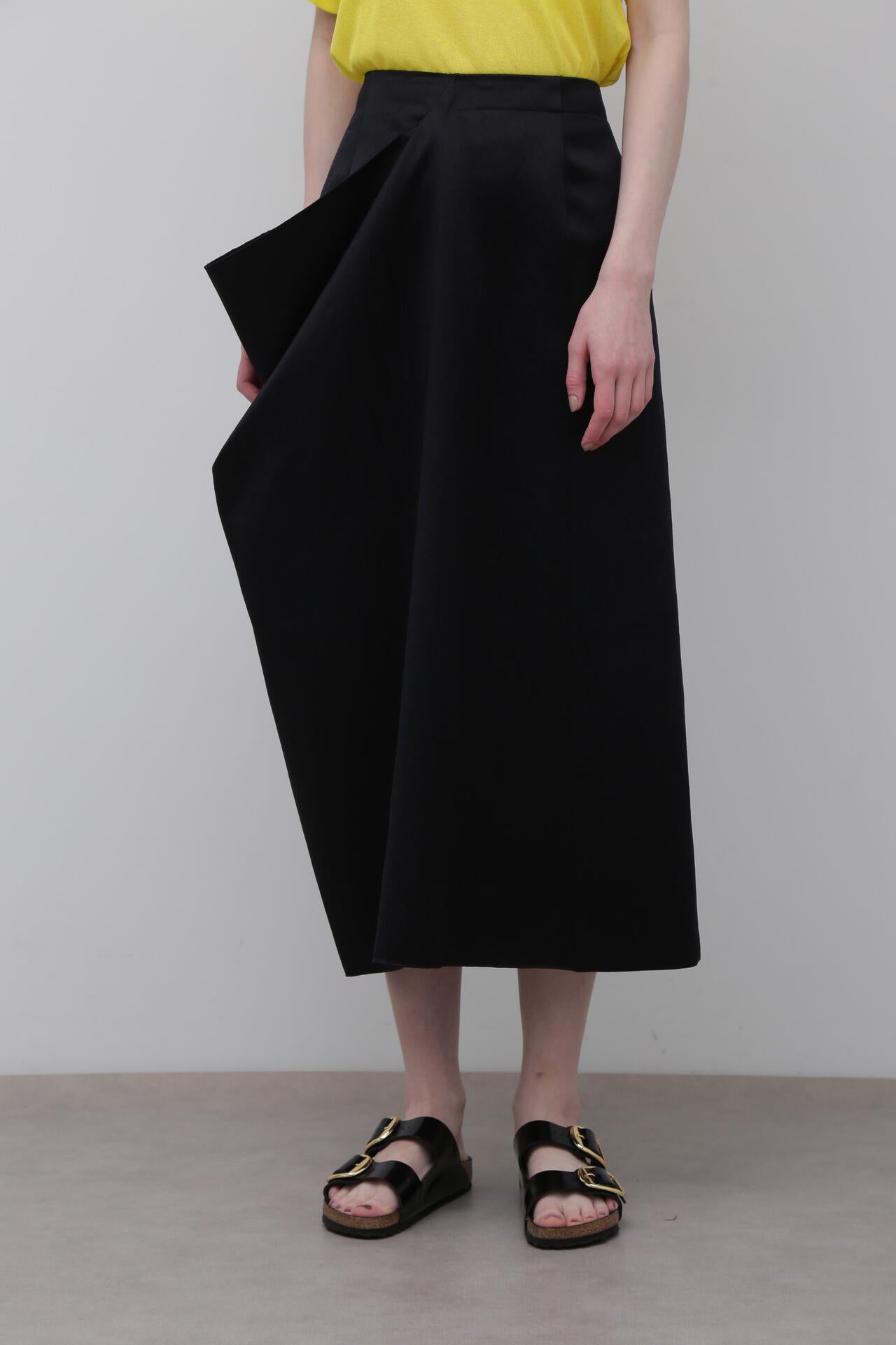 ＜UNiPH＞ワッシャーサテンスカート