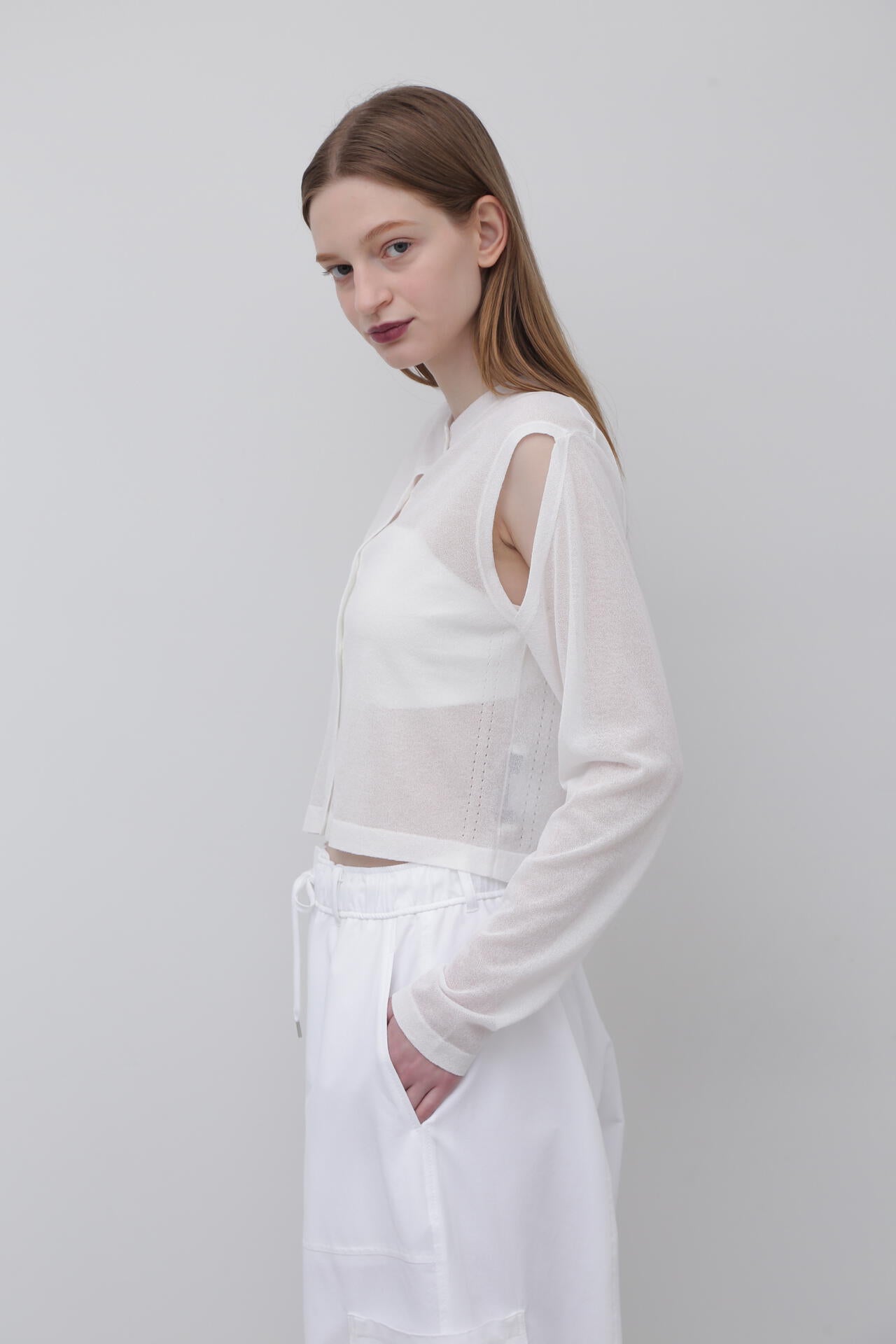 ＜UNiPH＞ドライタッチコットンカーディガン