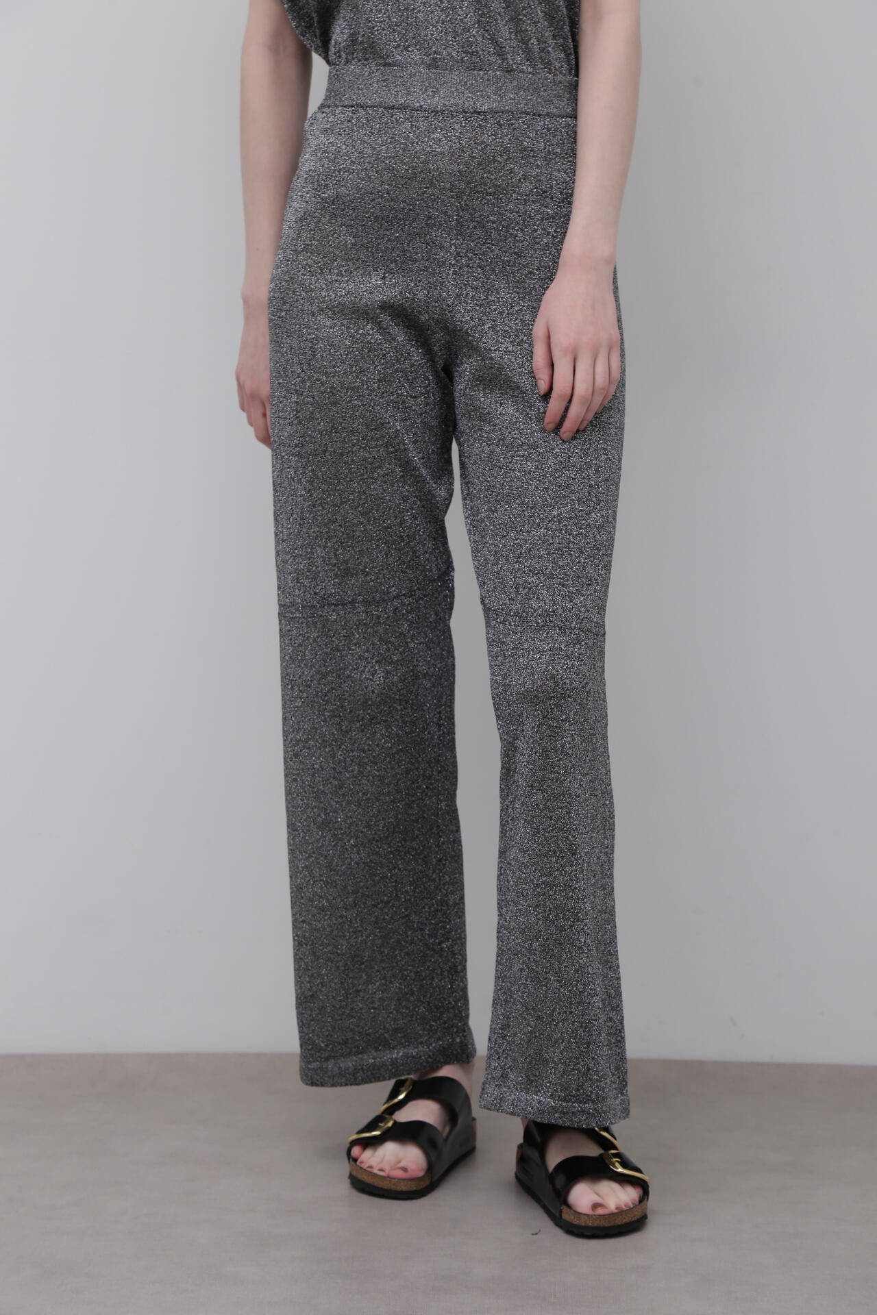 ＜UNiPH＞メタリックニットパンツ