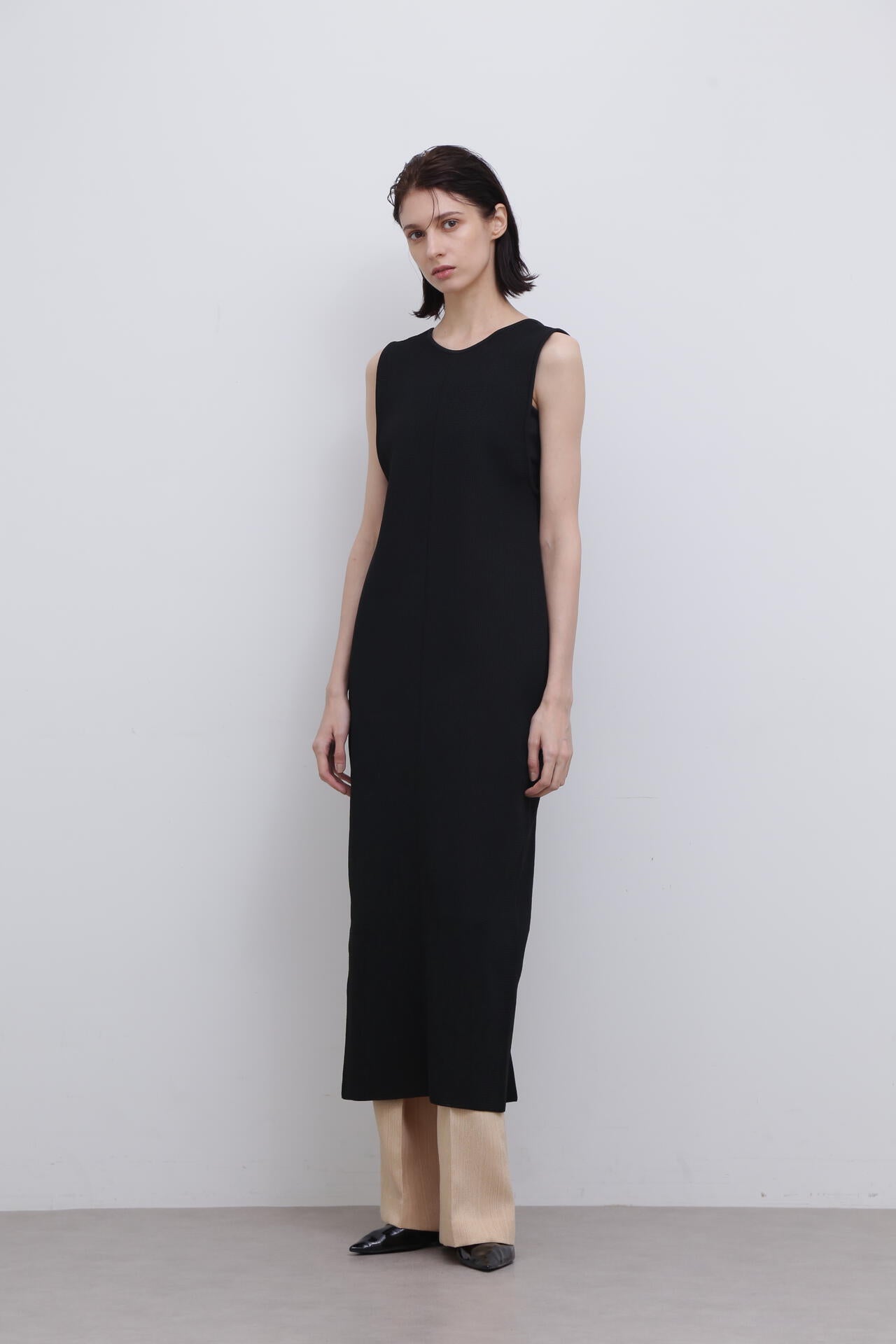 ＜UNiPH＞スポンディッシュストレッチメッシュニットワンピース