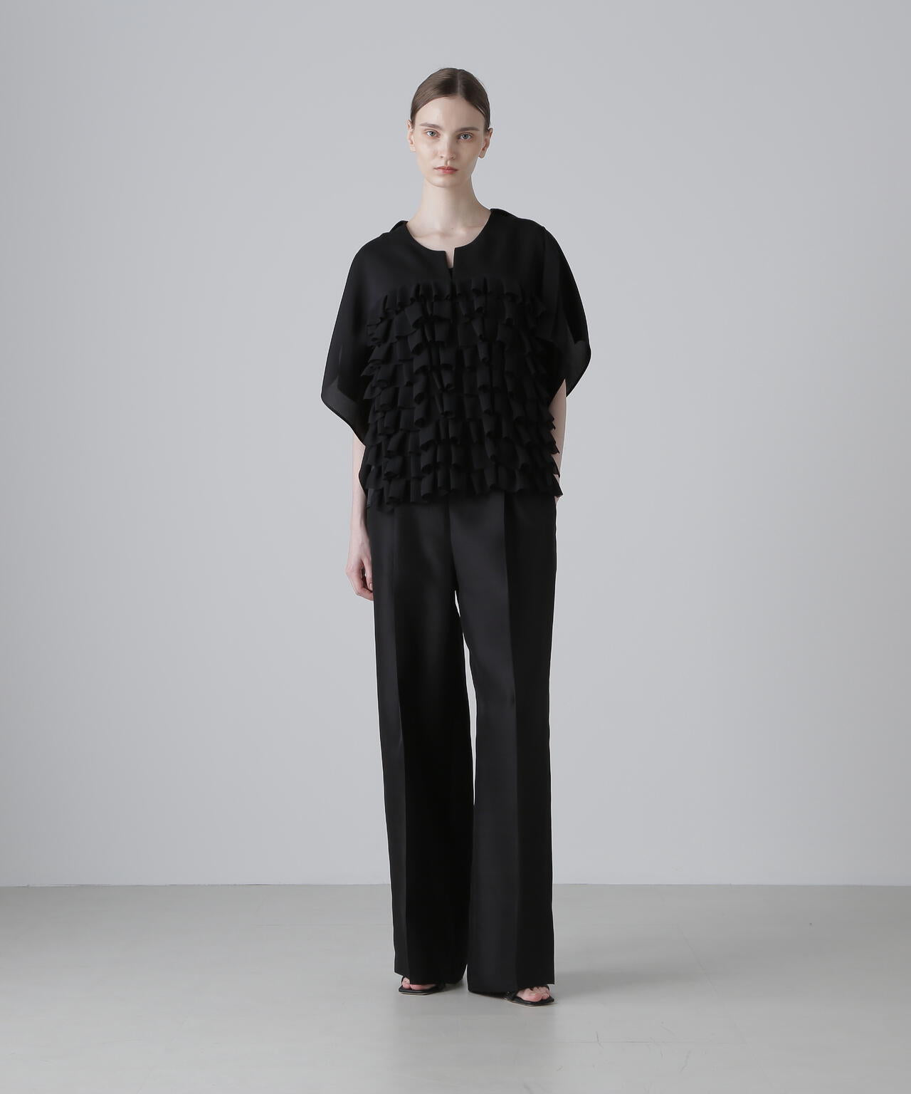 ＜BLACK LABEL＞シルキーツイルブラウス