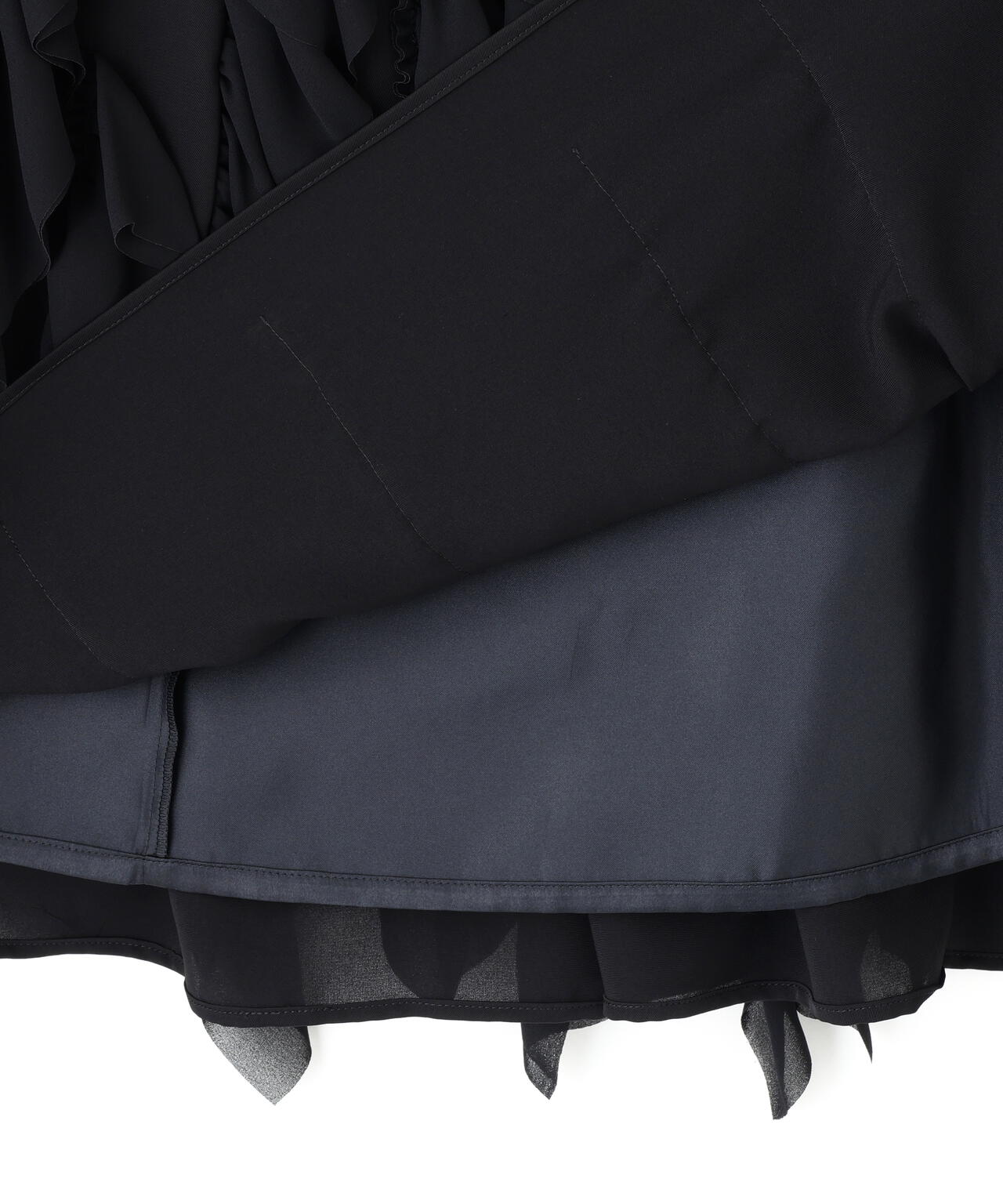 ＜BLACK LABEL＞シルキーツイルスカート