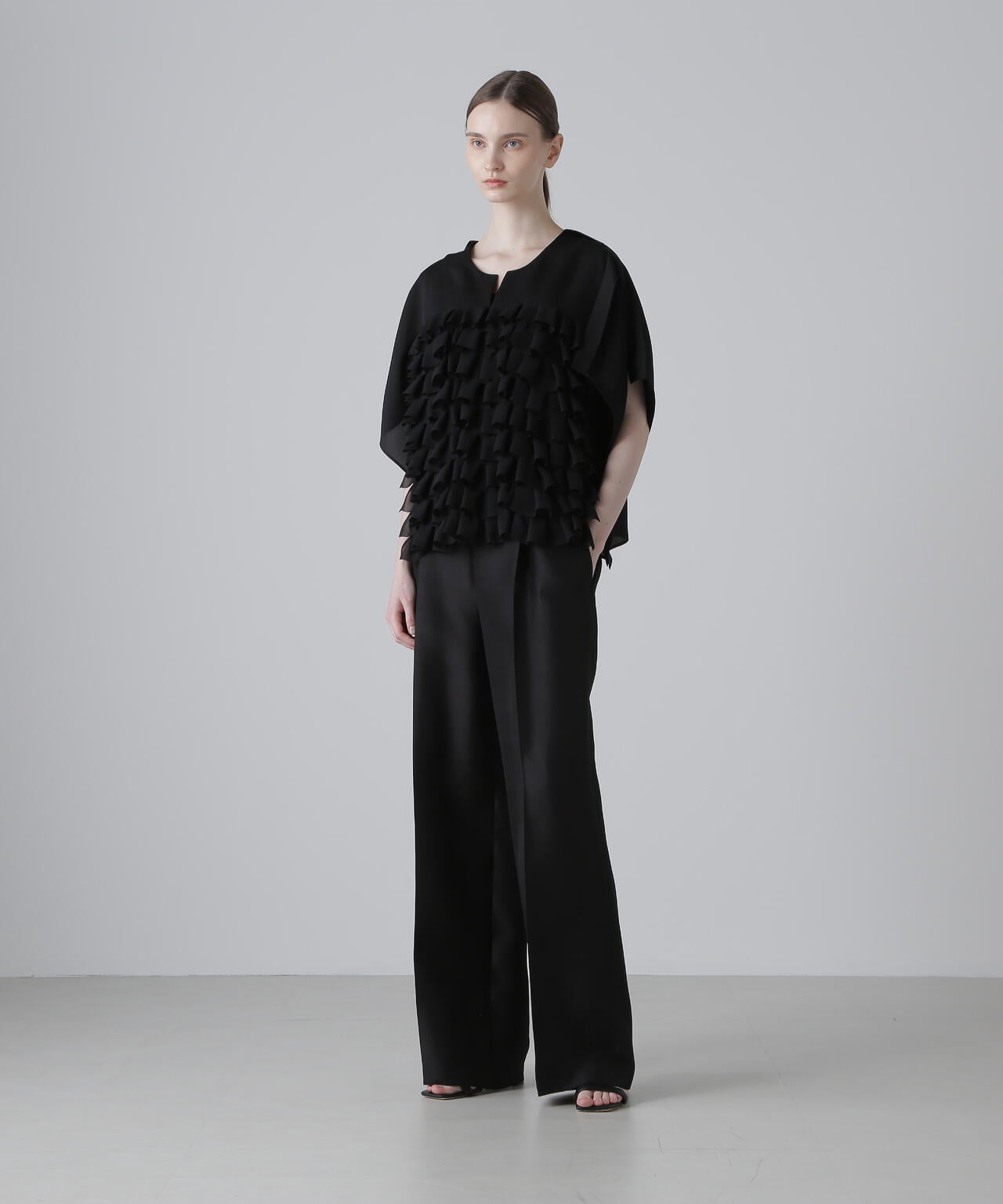 ＜BLACK LABEL＞シルクダブルクロスパンツ