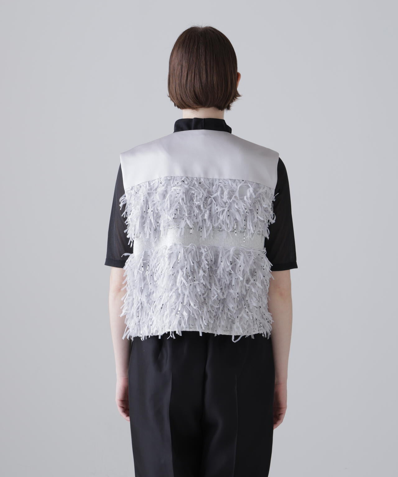 ＜BLACK LABEL＞MALHIAシーアネモネジャガードジレ