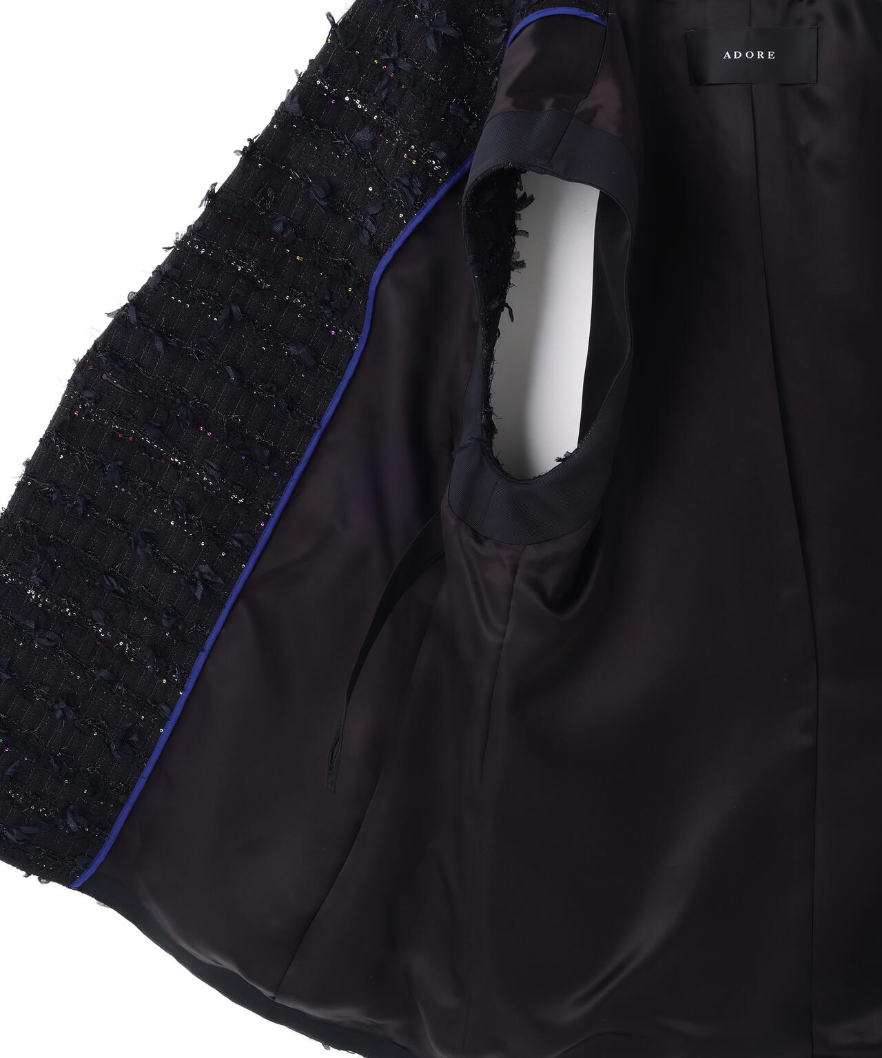 ＜BLACK LABEL＞MALHIAネオンスパングルツイード