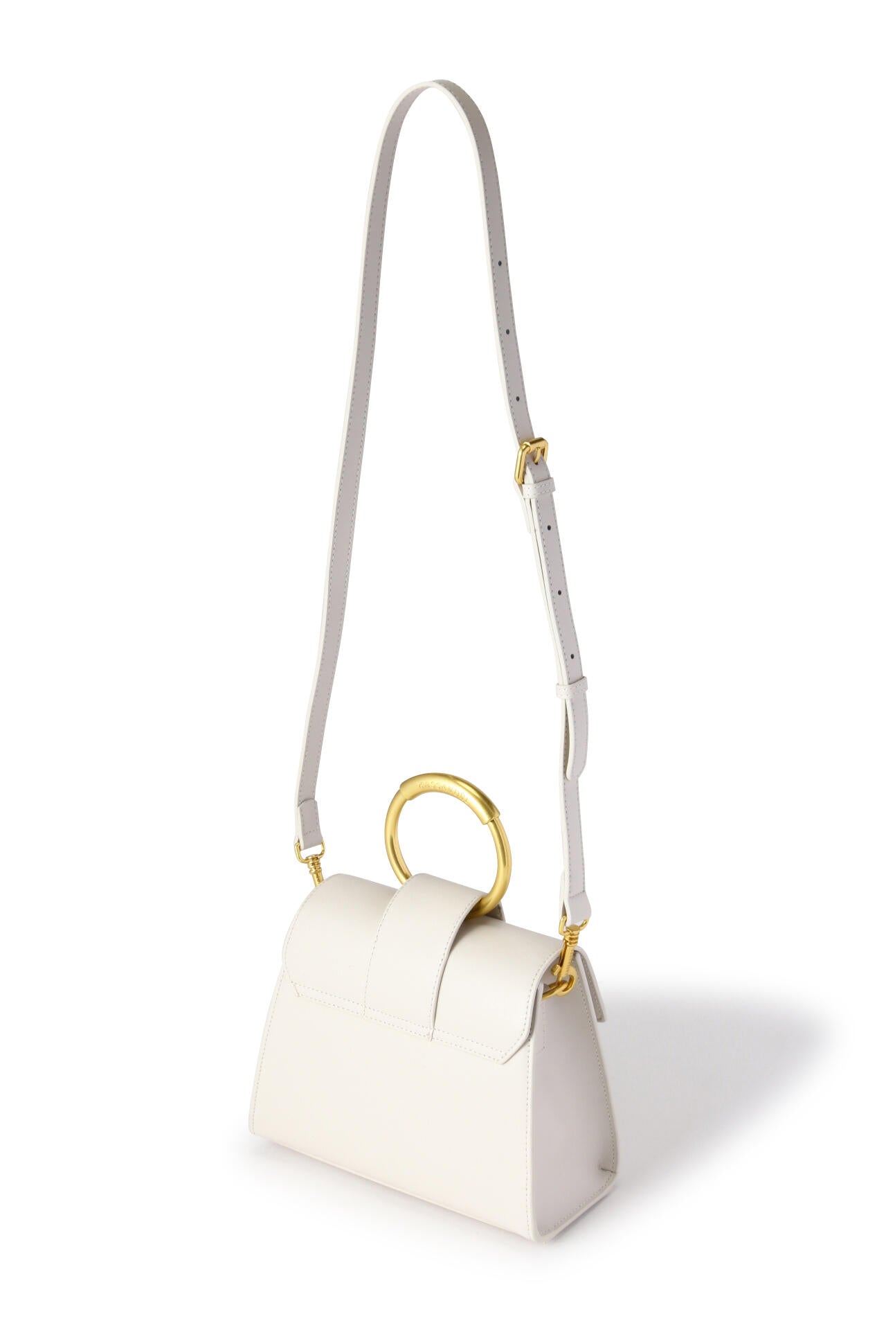 【KASSANDRE Paris】GAIA　Small Round Gold Metal Hnadle Bag