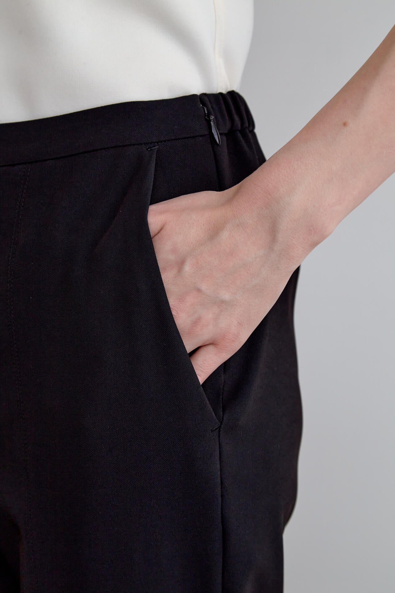 【EC限定】2WAYツイルフロントスリットパンツ（＋10cm丈）
