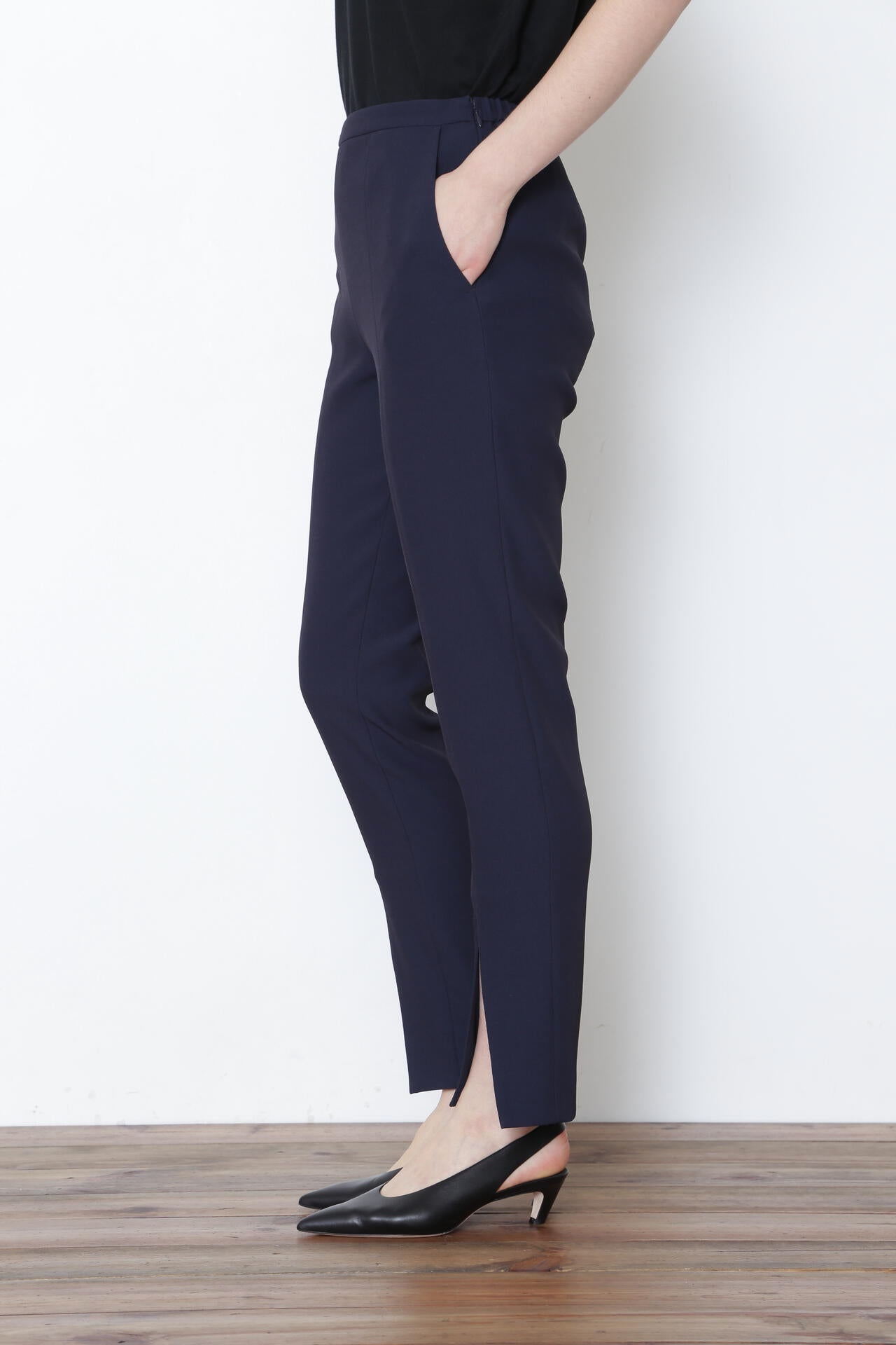 【EC限定】2WAYツイルフロントスリットパンツ（＋10cm丈）