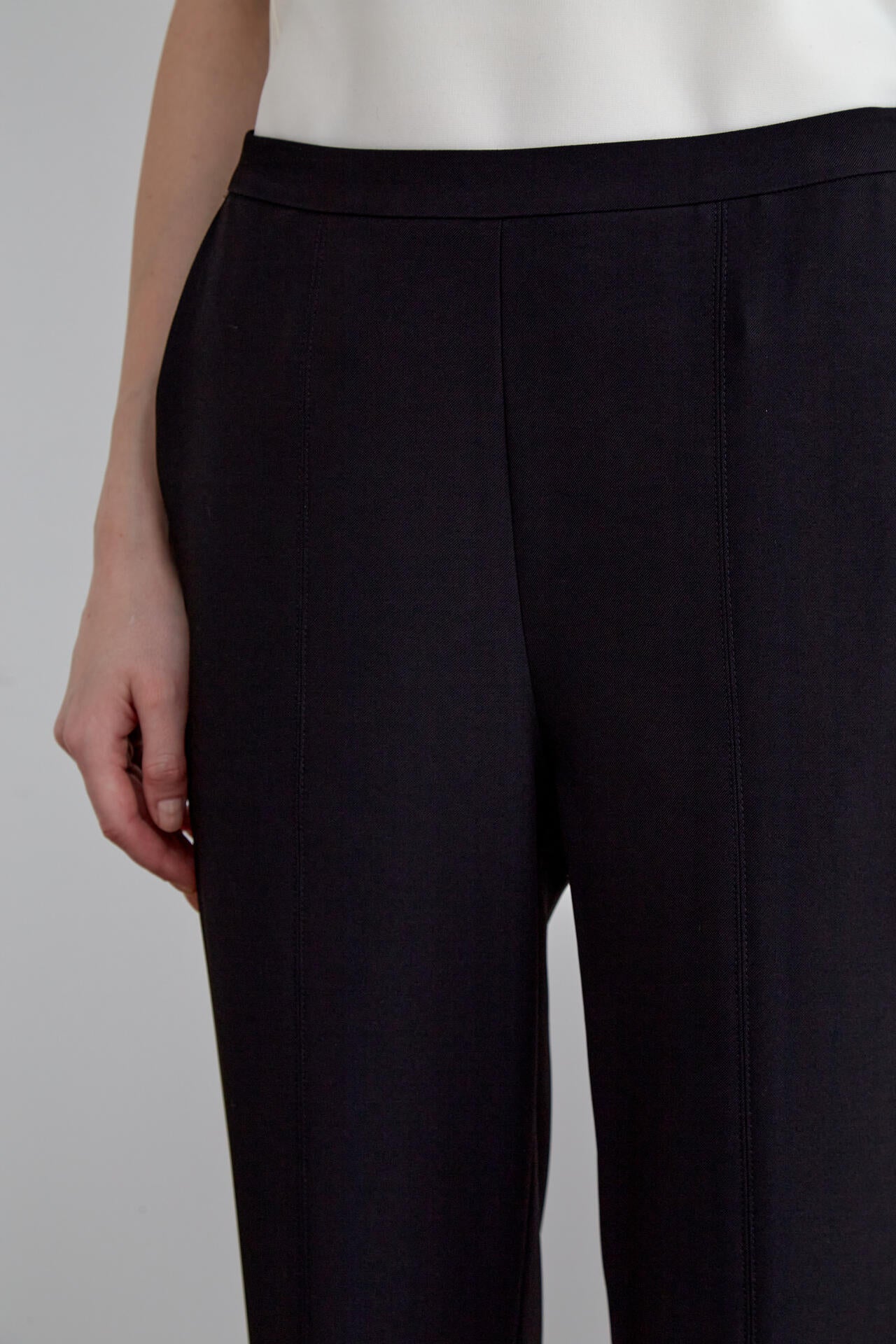 【EC限定】2WAYツイルフロントスリットパンツ（＋5cm丈）