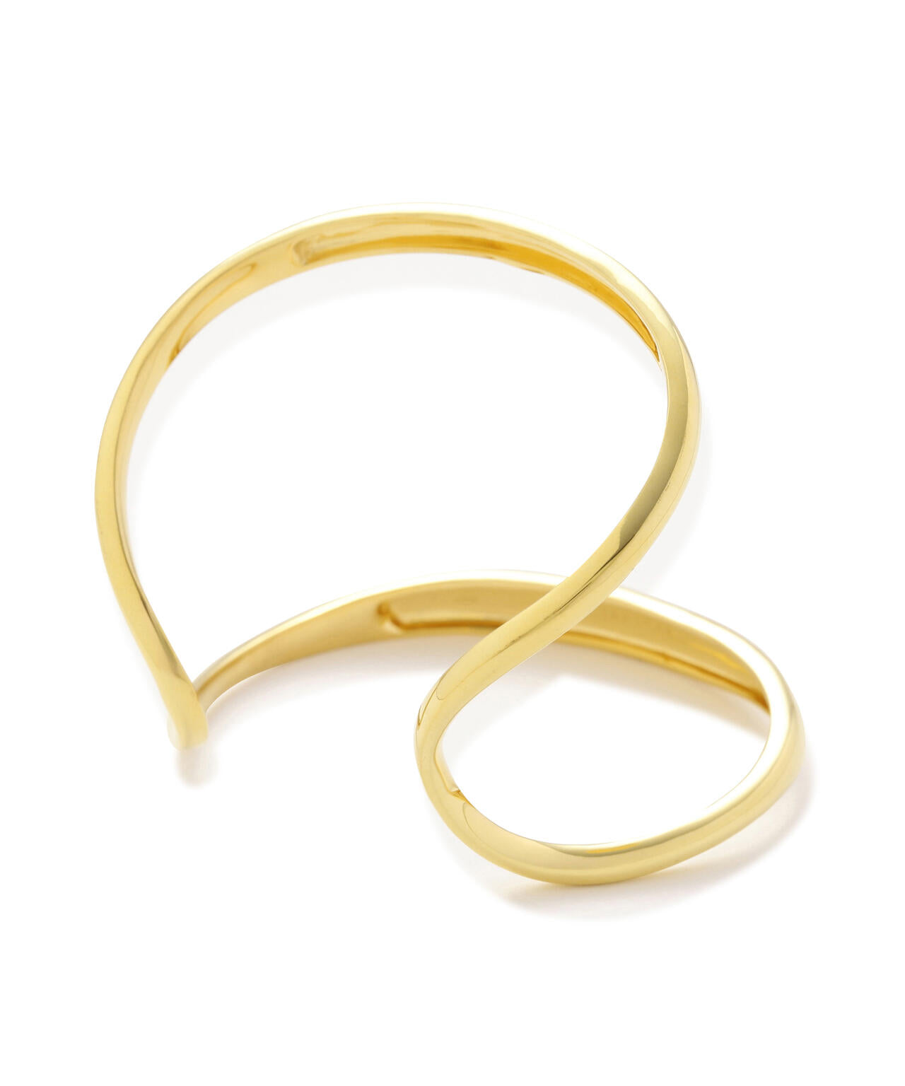 【JAMIRAY / ジャミレイ】LINE SCULPT BANGLE GD