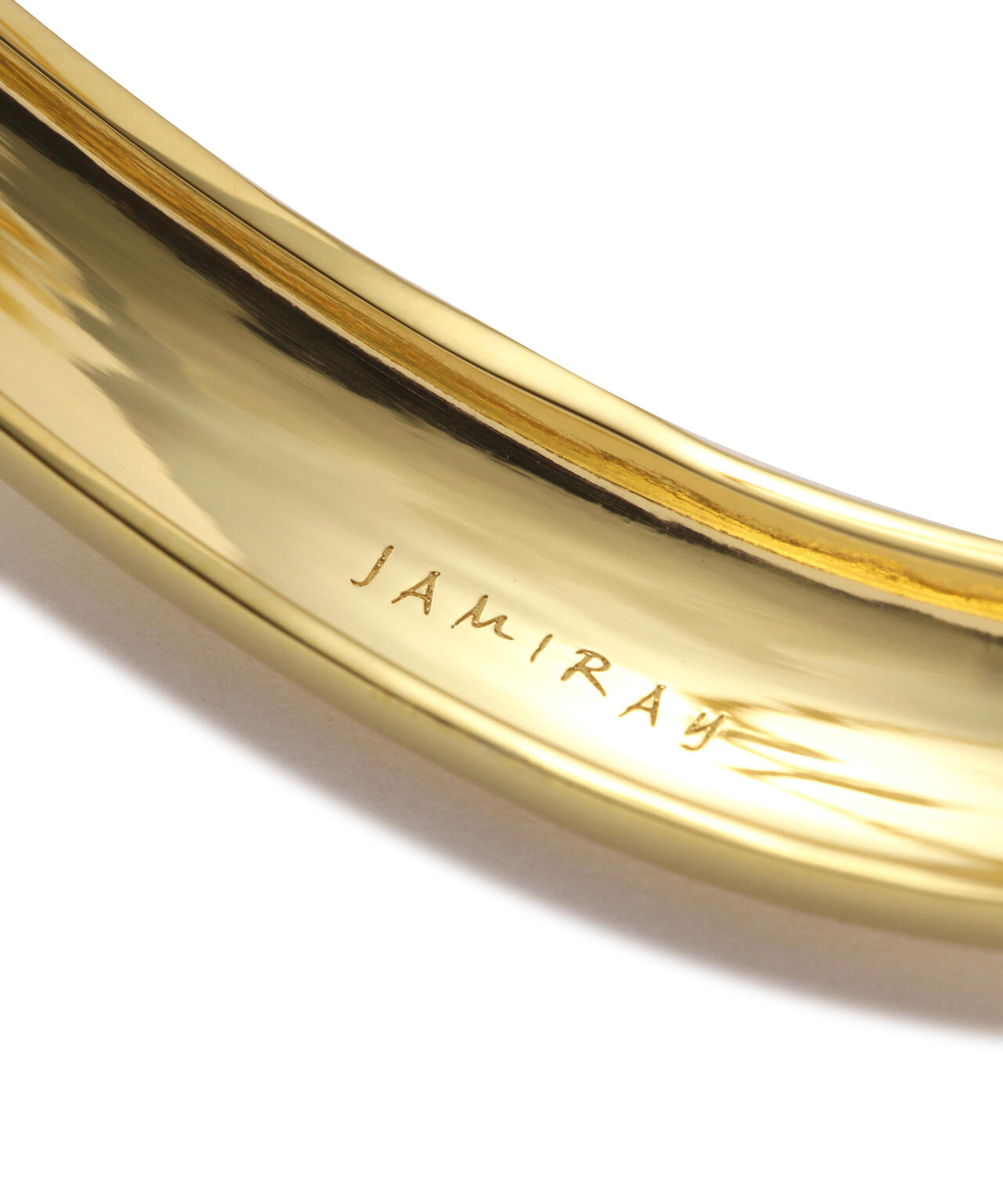 【JAMIRAY / ジャミレイ】LINE SCULPT BANGLE GD