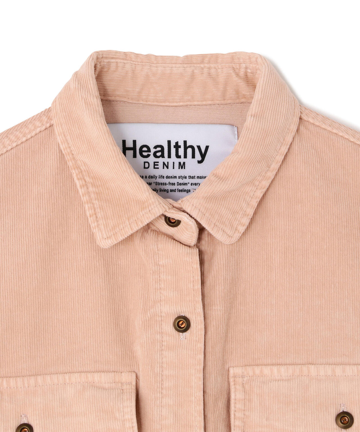 ＜Healthy denim / ヘルシーデニム＞Almond コーデュロイシャツ