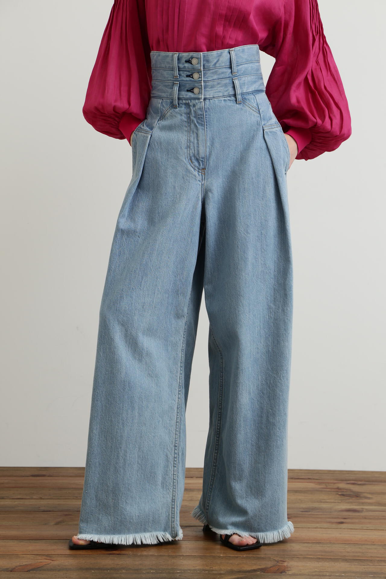 High Waist Wide Denim