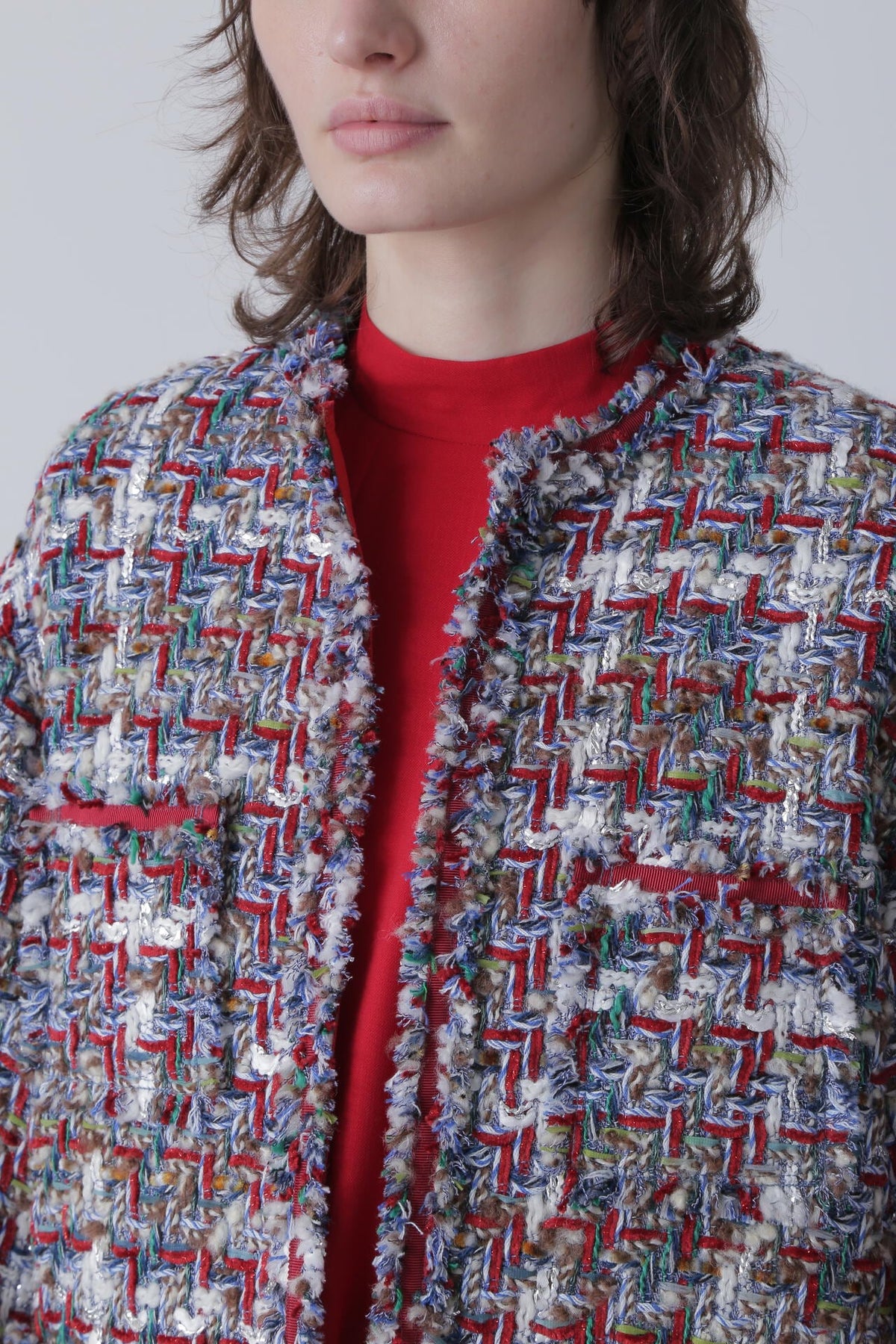 Round No Collar Jacket
