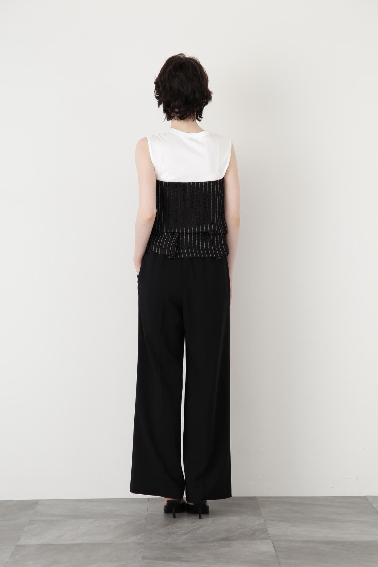 Yarn Dyed Side Zip Bustier