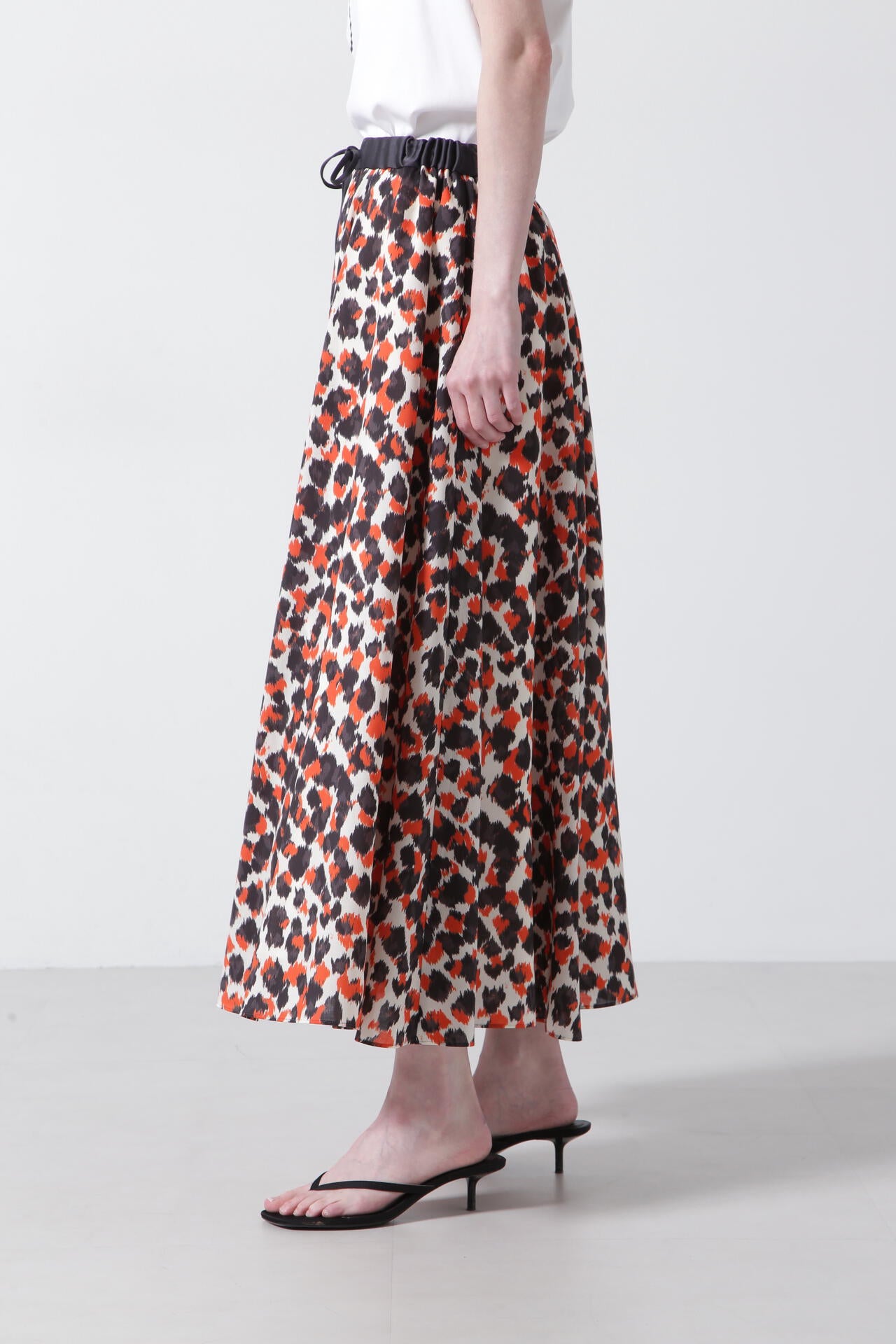 Printed Flare Skirt
