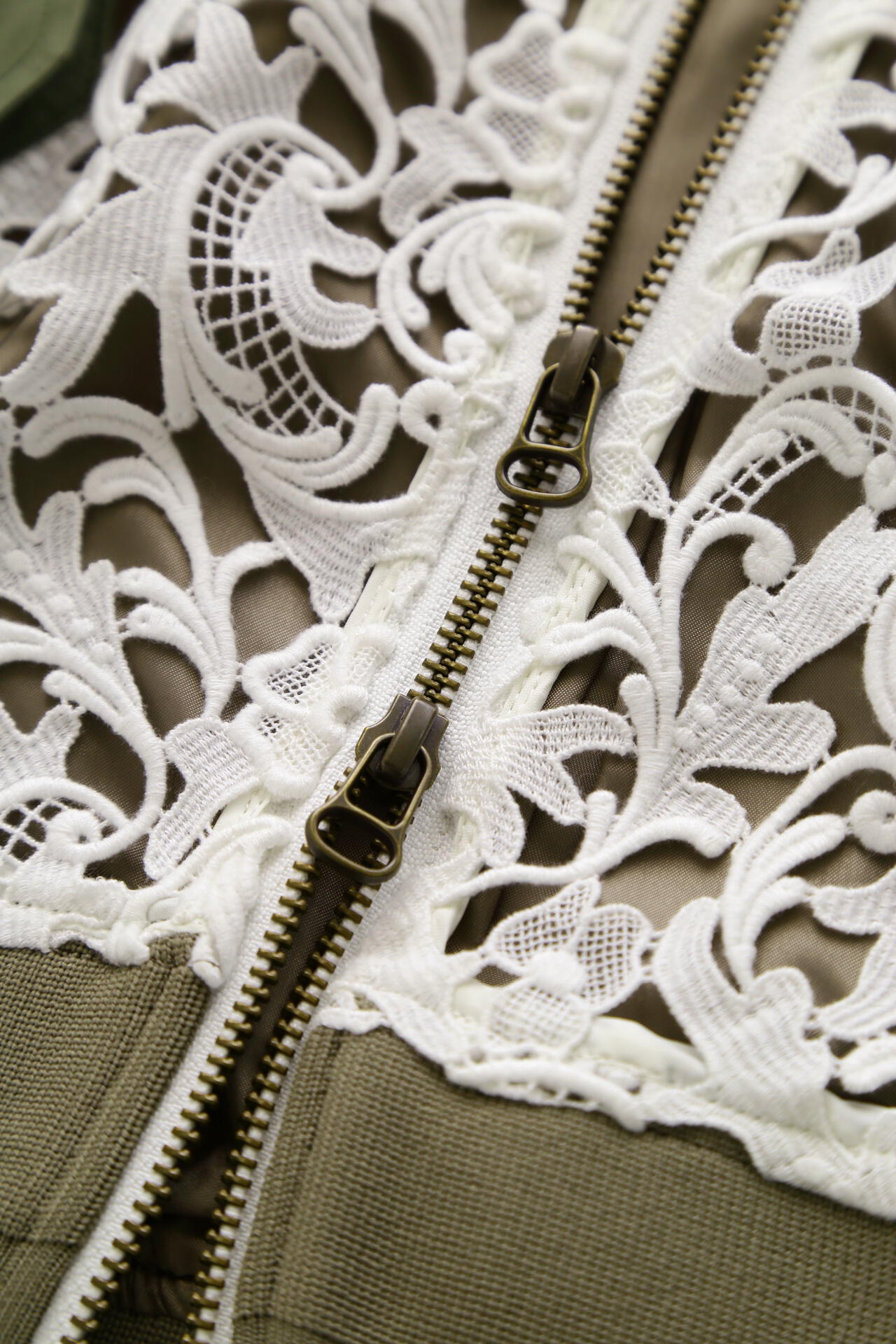 Lace Combi Sheer Sleeve MA-1