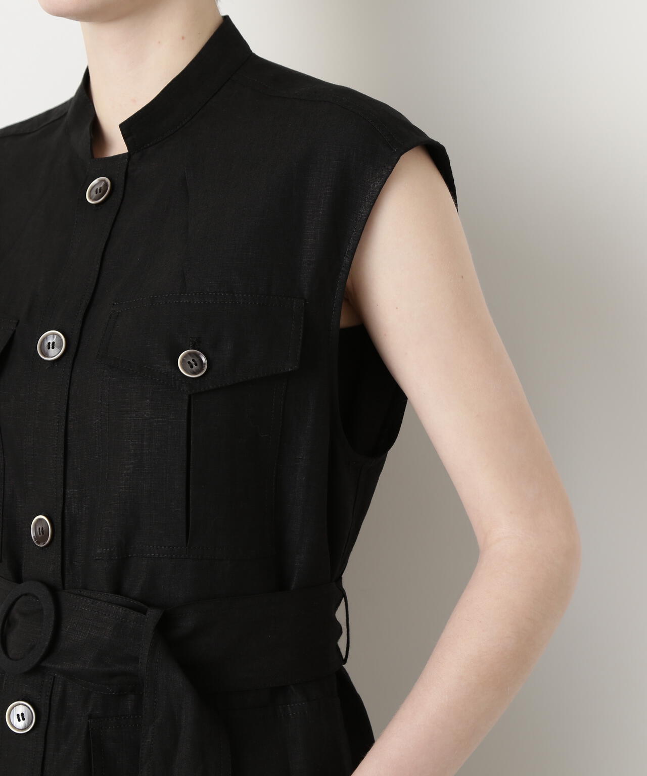 【GISELe 8月号掲載商品】Belted Sleeveless Jacket