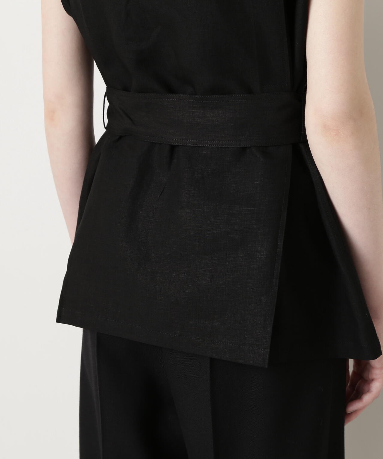 【GISELe 8月号掲載商品】Belted Sleeveless Jacket