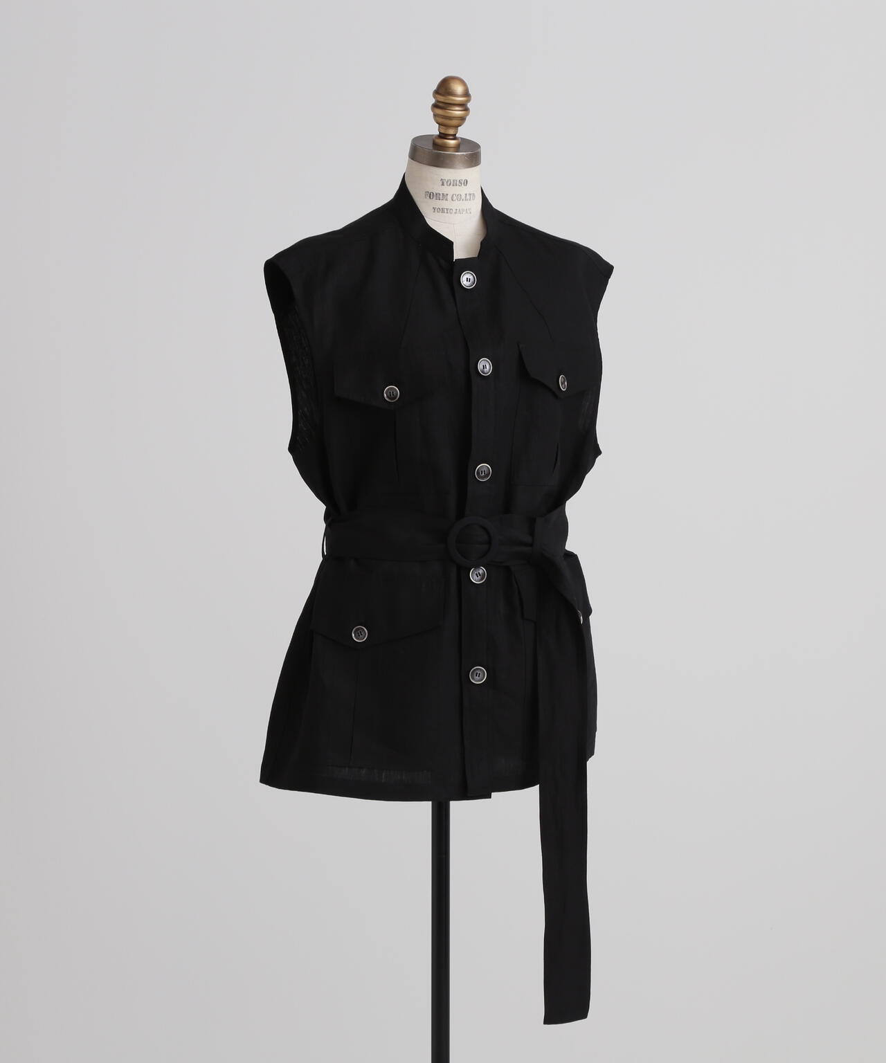 【GISELe 8月号掲載商品】Belted Sleeveless Jacket
