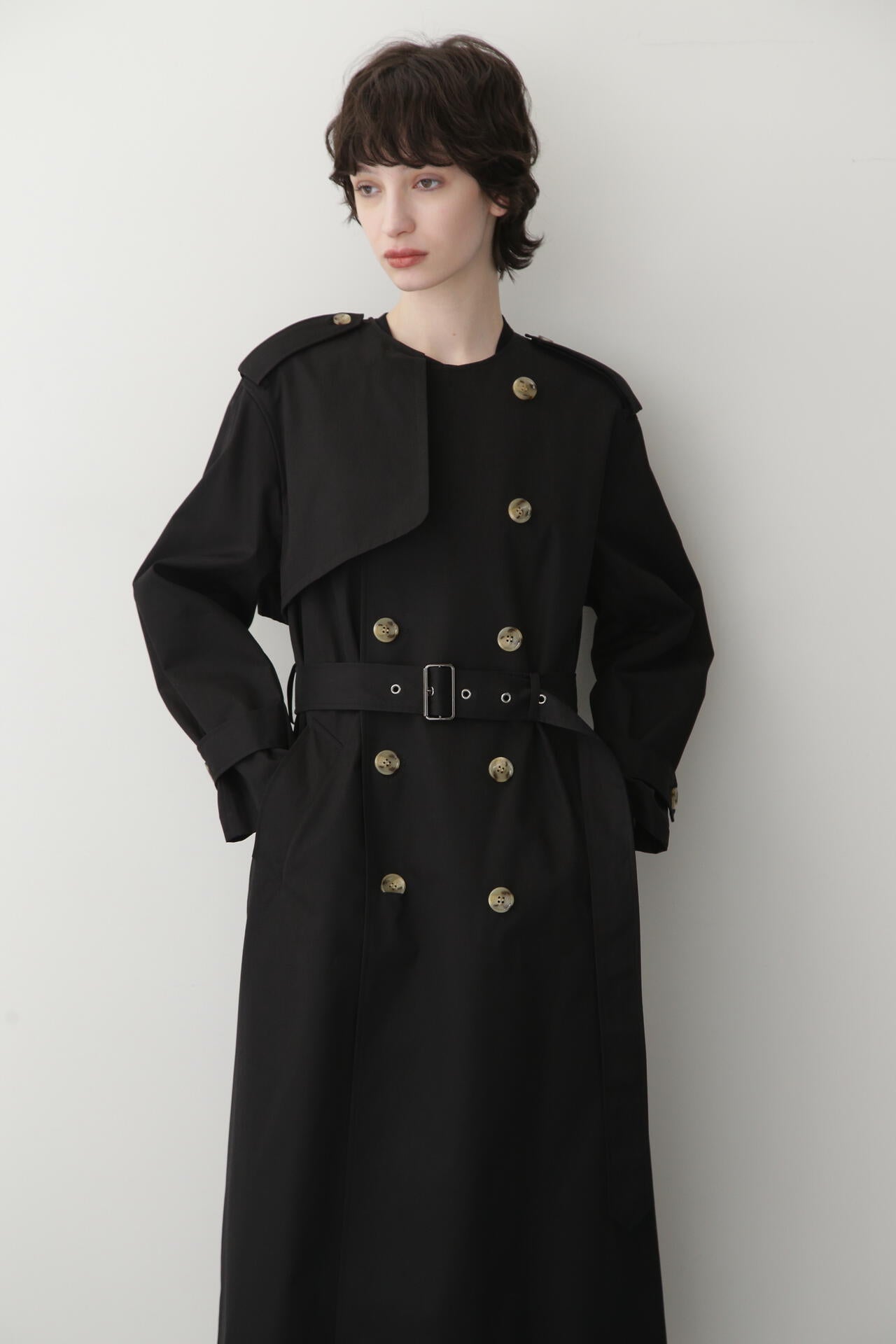 No Collar Trench Coat