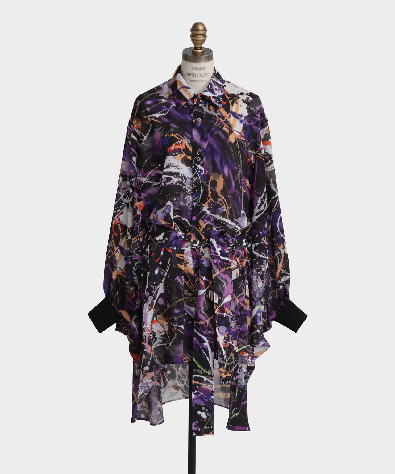 Printed Belted Bige Ste Shirts