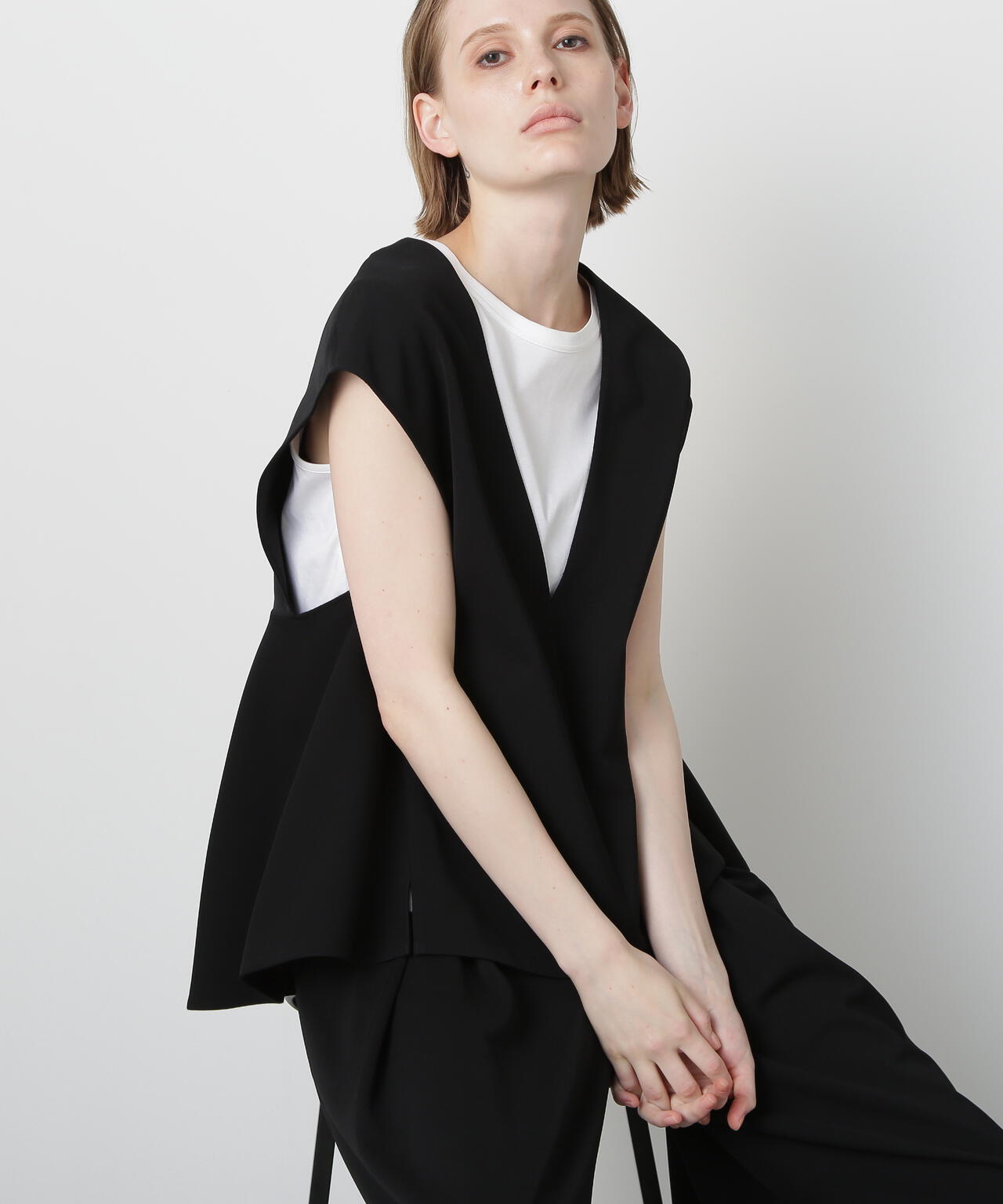 Back Peplum Gilet