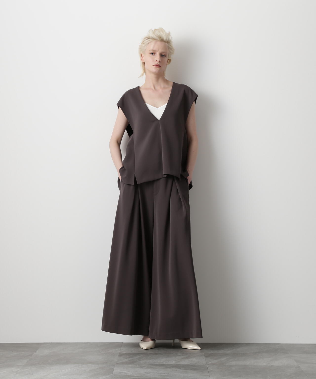 Back Peplum Gilet