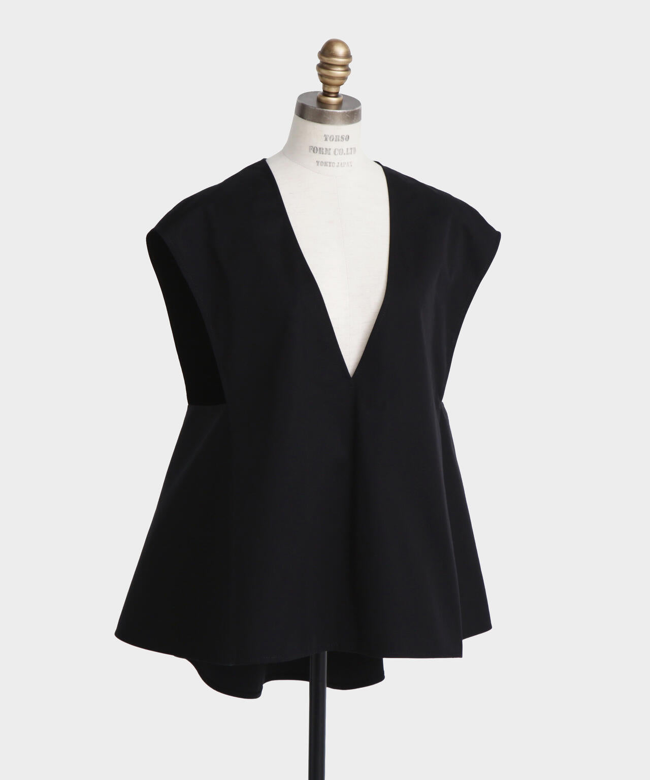 Back Peplum Gilet Blouse