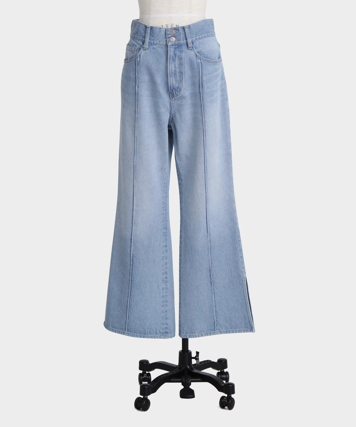 Side Slit Flare Denim