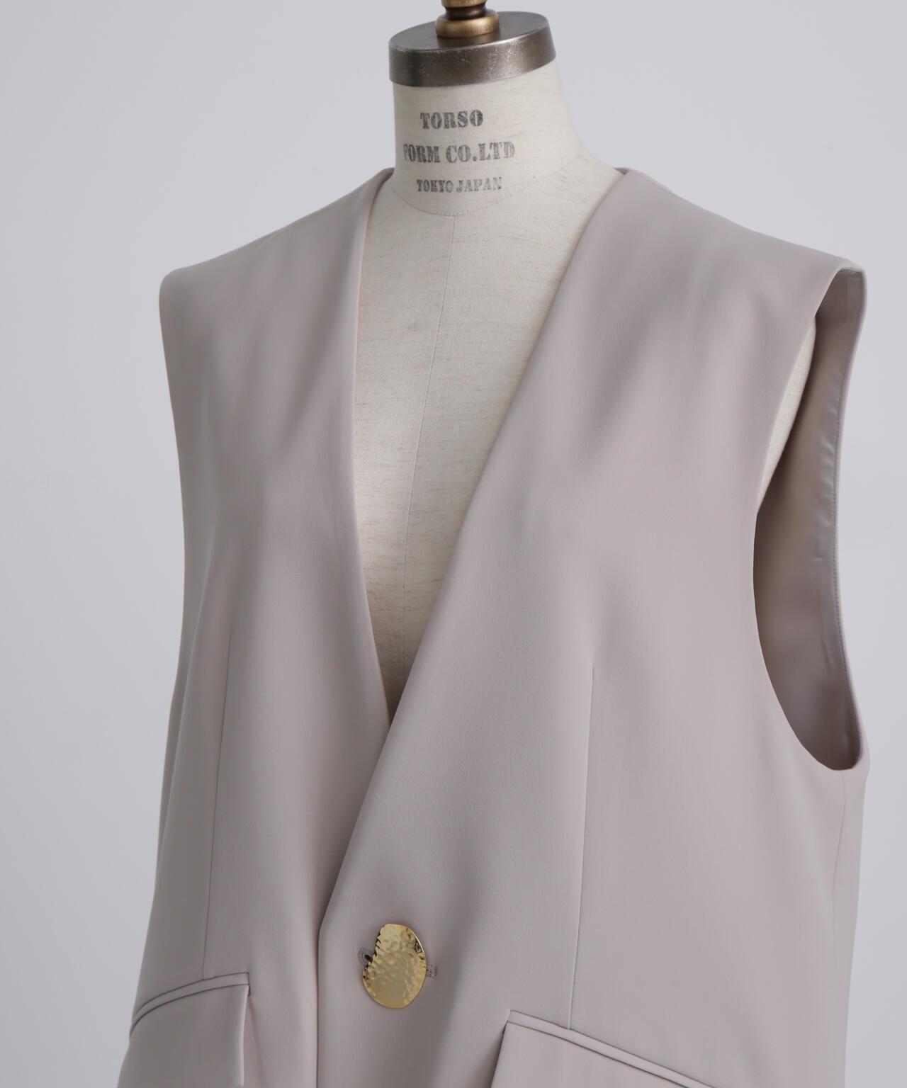 Metal Button Gilet