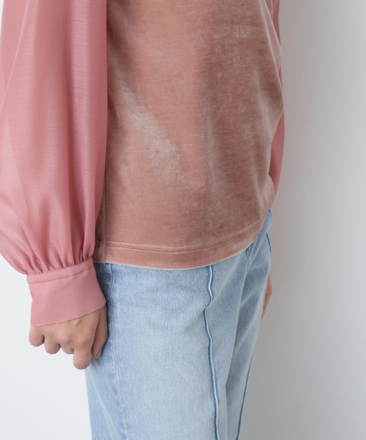 Velour Organdy Pullover