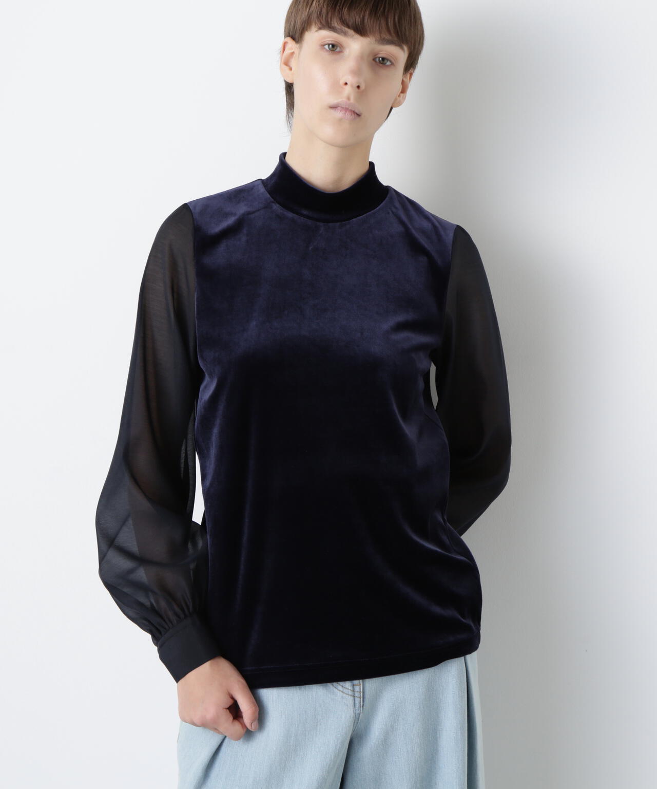 Velour Organdy Pullover