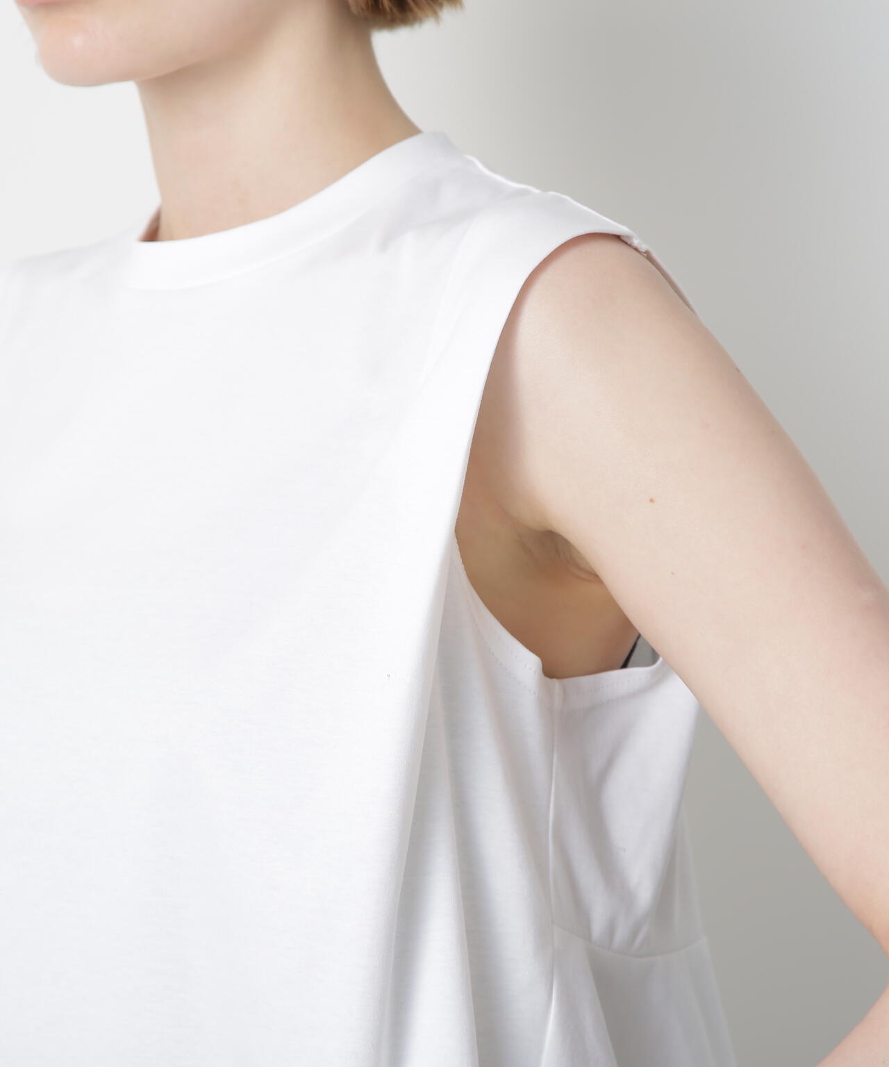【GISELe 8月号掲載商品】Back Peplum Jersey