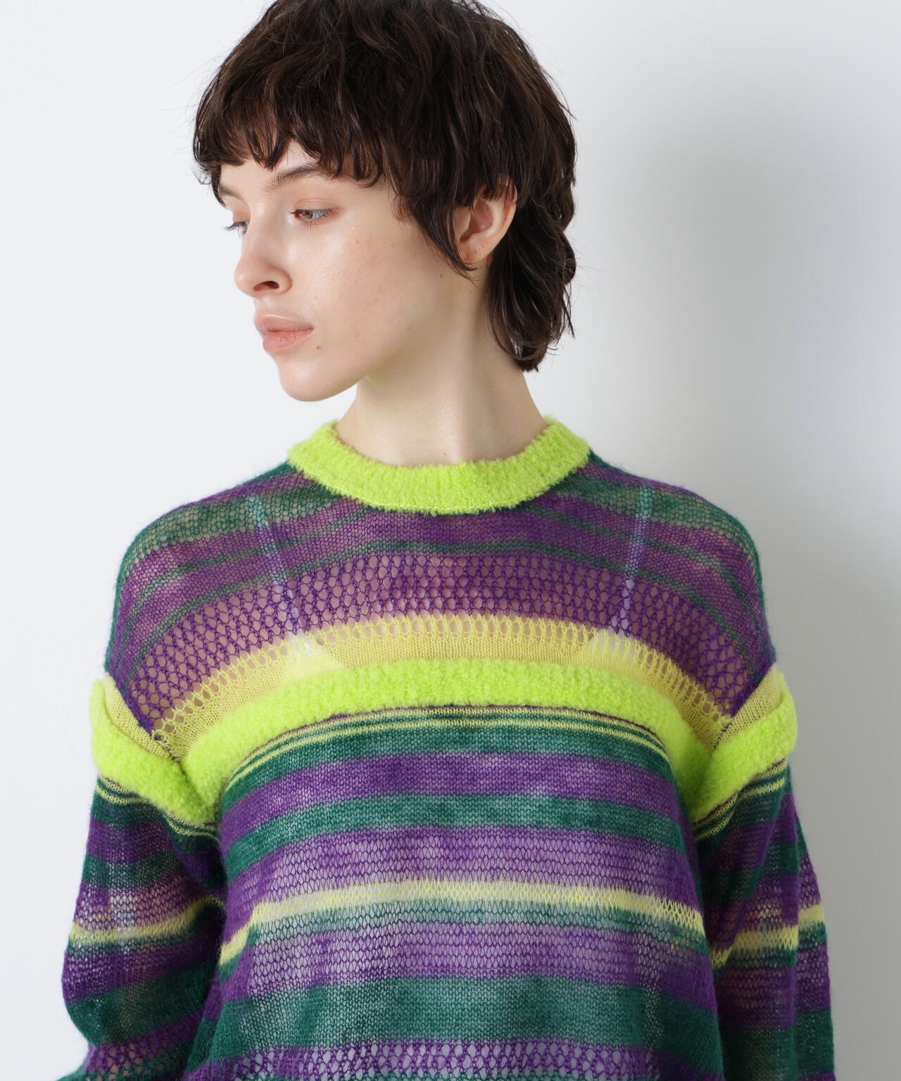 Sheer Mohair Pullover